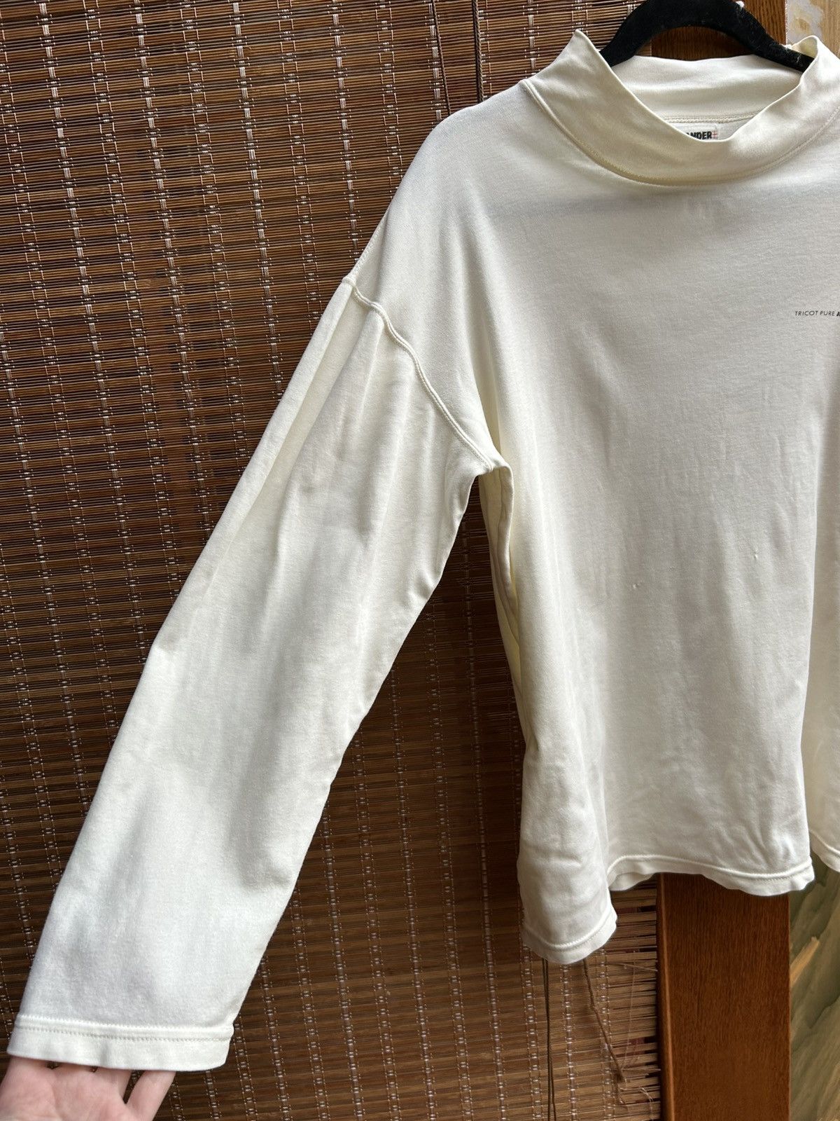 Jil Sander 90s Pure Tricot Pure Jil Sander Long Sleeve Mock Neck Tee Size L / US 10 / IT 46 - 5 Thumbnail