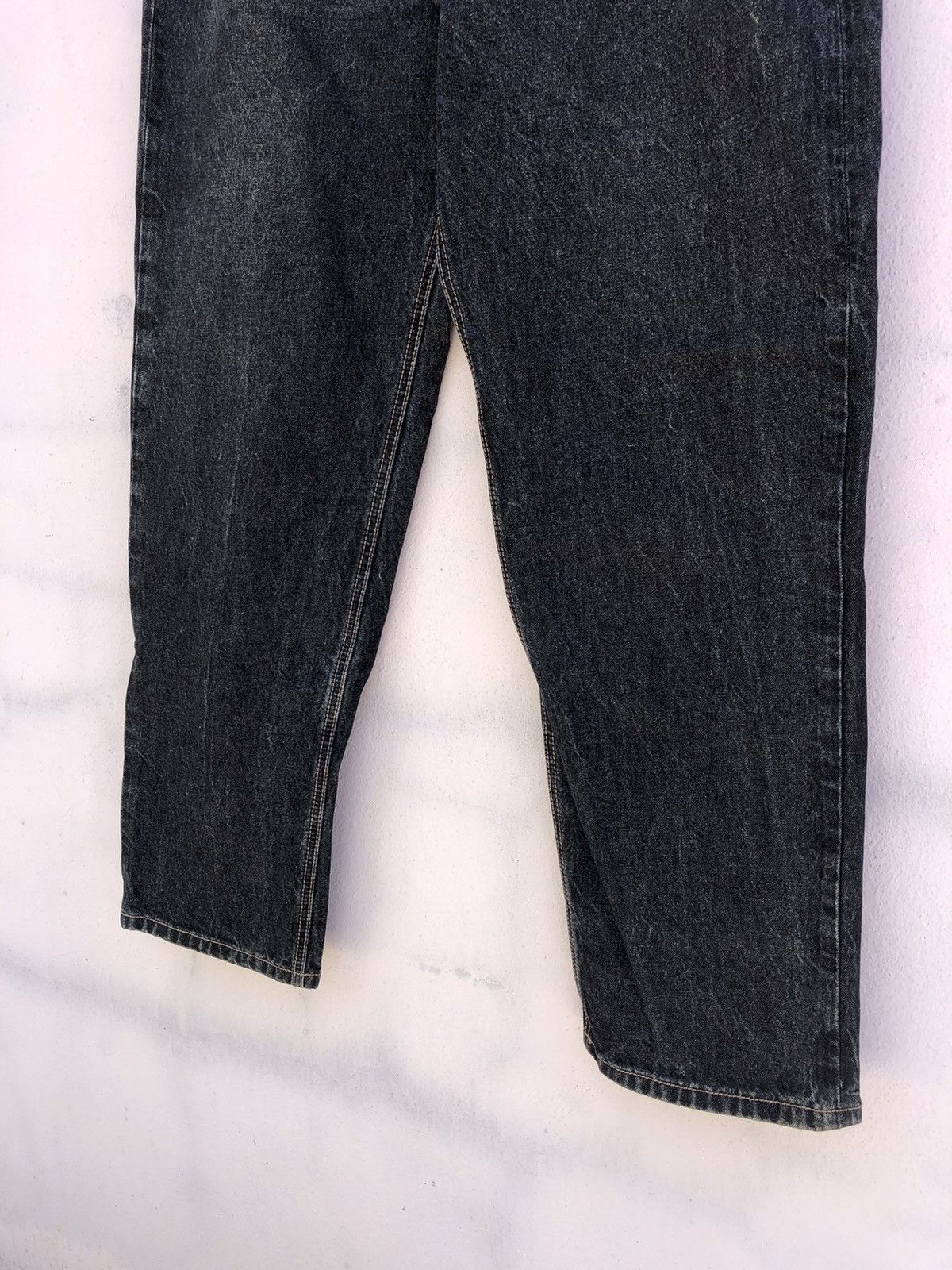 Japanese Brand Hama Skull Swarowski Logo Style Baggy Jeans Size US 36 / EU 52 - 4 Thumbnail