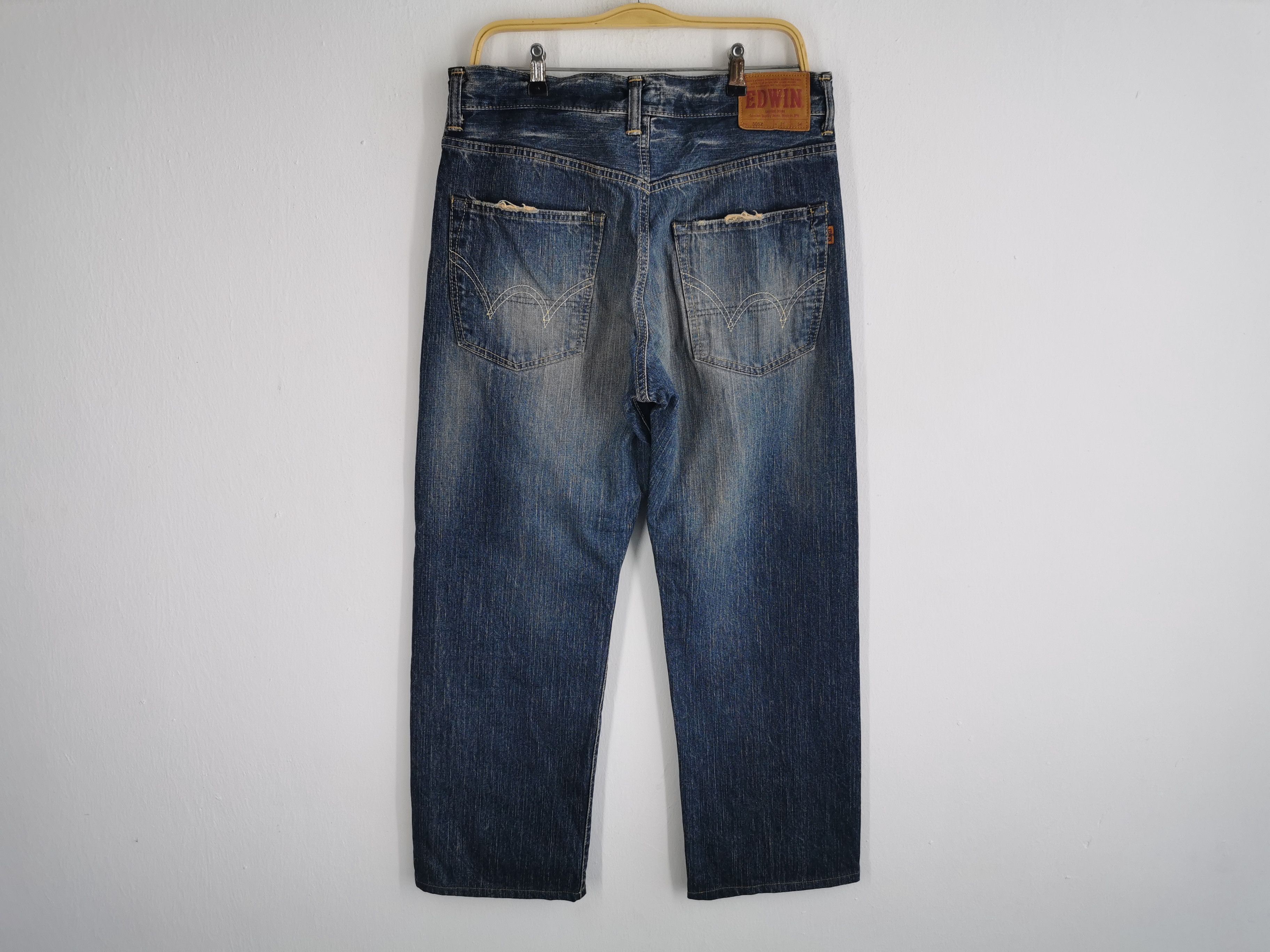 Edwin Distressed Vintage Edwin 505Z Selvedge Denim Made In Japan Size US 30 / EU 46 - 2 Thumbnail