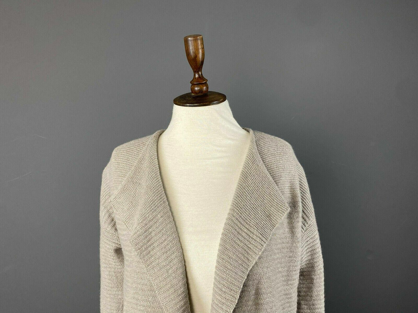 Designer Ladies FFC Grey Wool Front Jumper Cardigan Size M Size M / US 6-8 / IT 42-44 - 2 Thumbnail