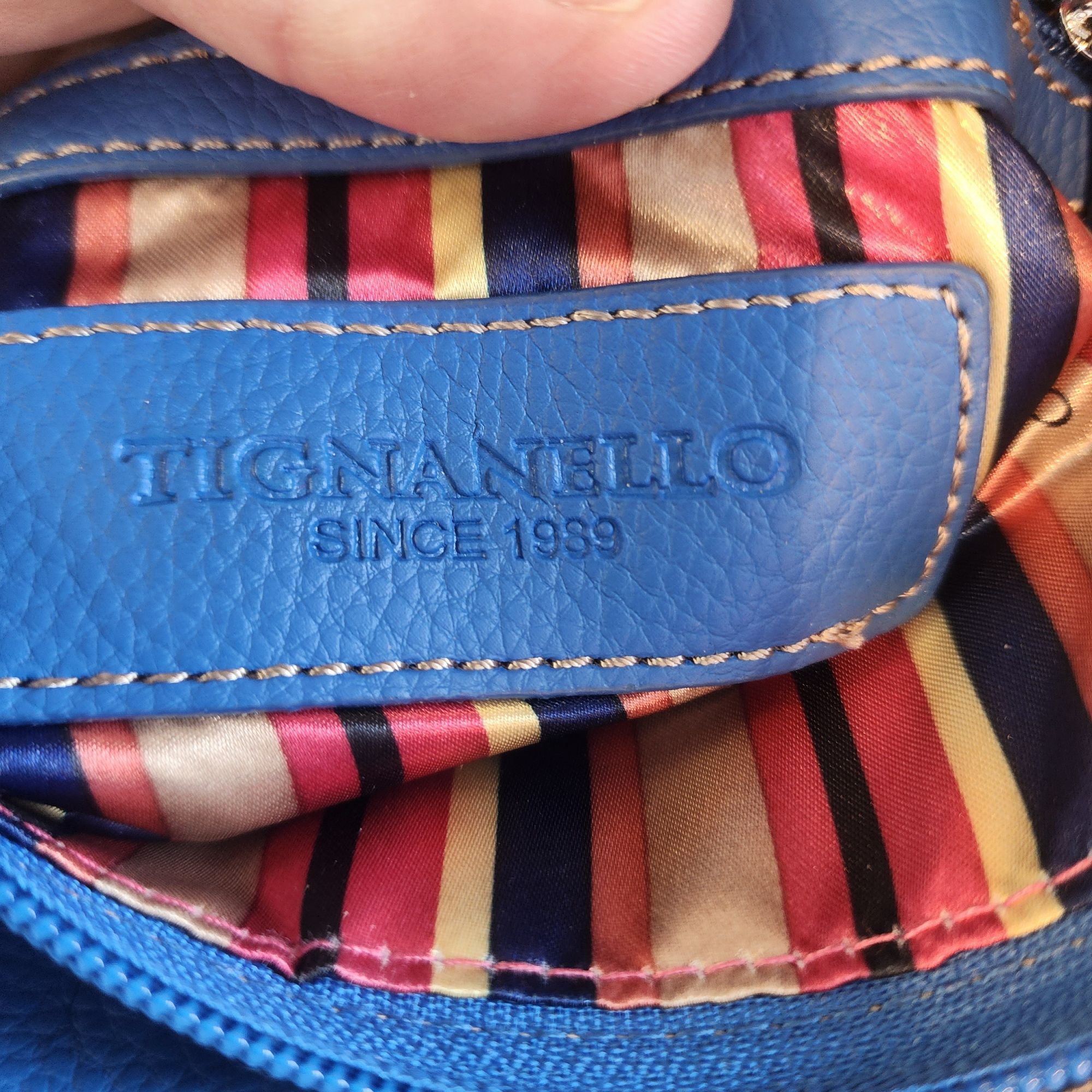 Other Tignanello Blue Leather Crossbody Purse Size ONE SIZE - 11 Thumbnail