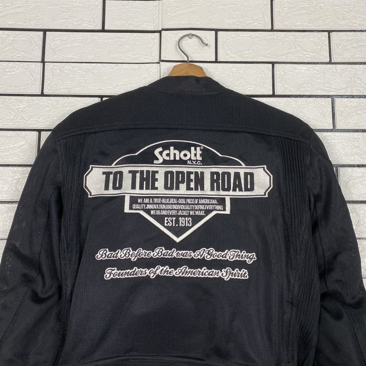 Schott Vintage Biker Motorcycle Jacket Schott NYC Big Logo Size US M / EU 48-50 / 2 - 10 Thumbnail