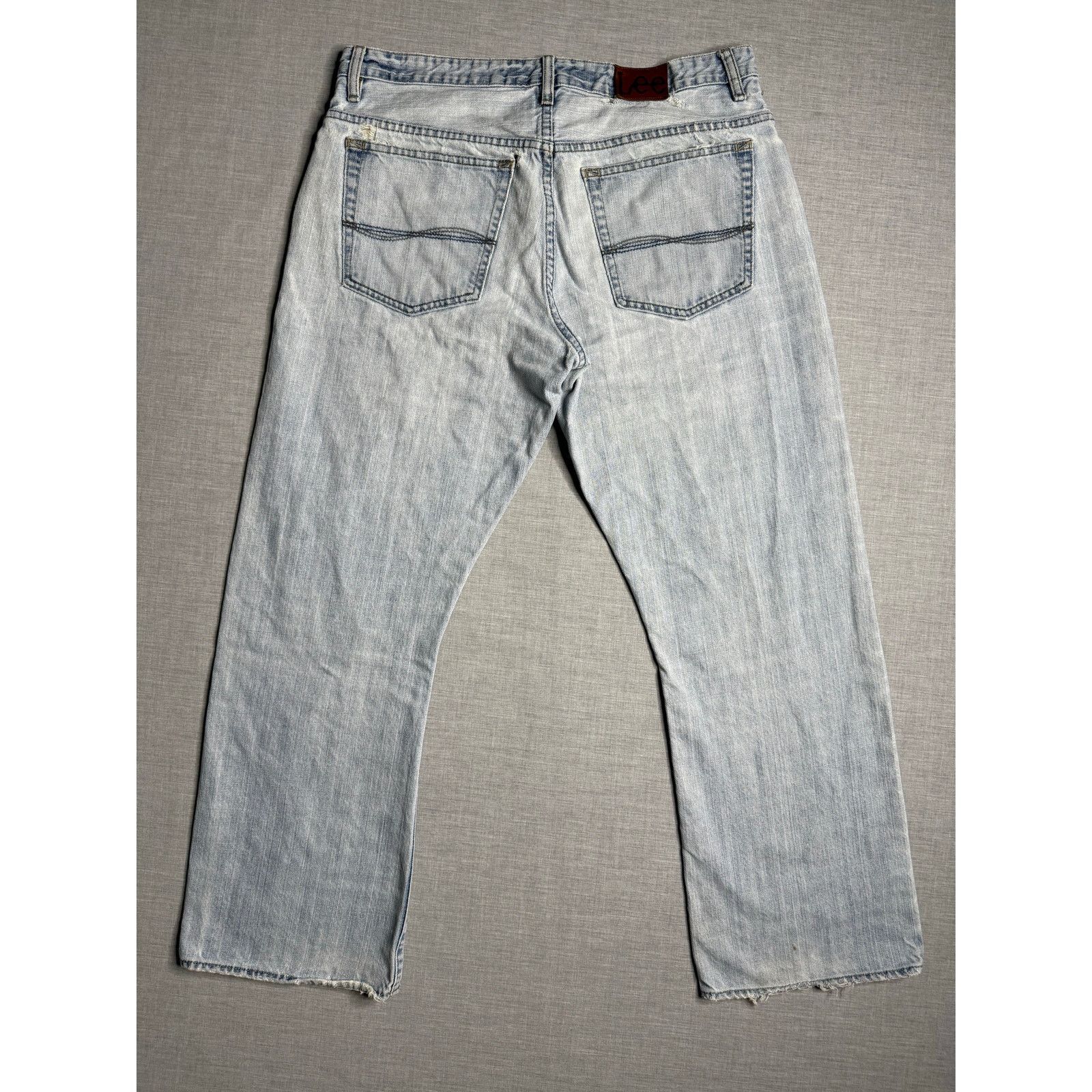 Lee × Vintage Vintage Y2K Lee Heritage Bootcut Distressed Jeans 35x29 Size US 35 - 2 Thumbnail
