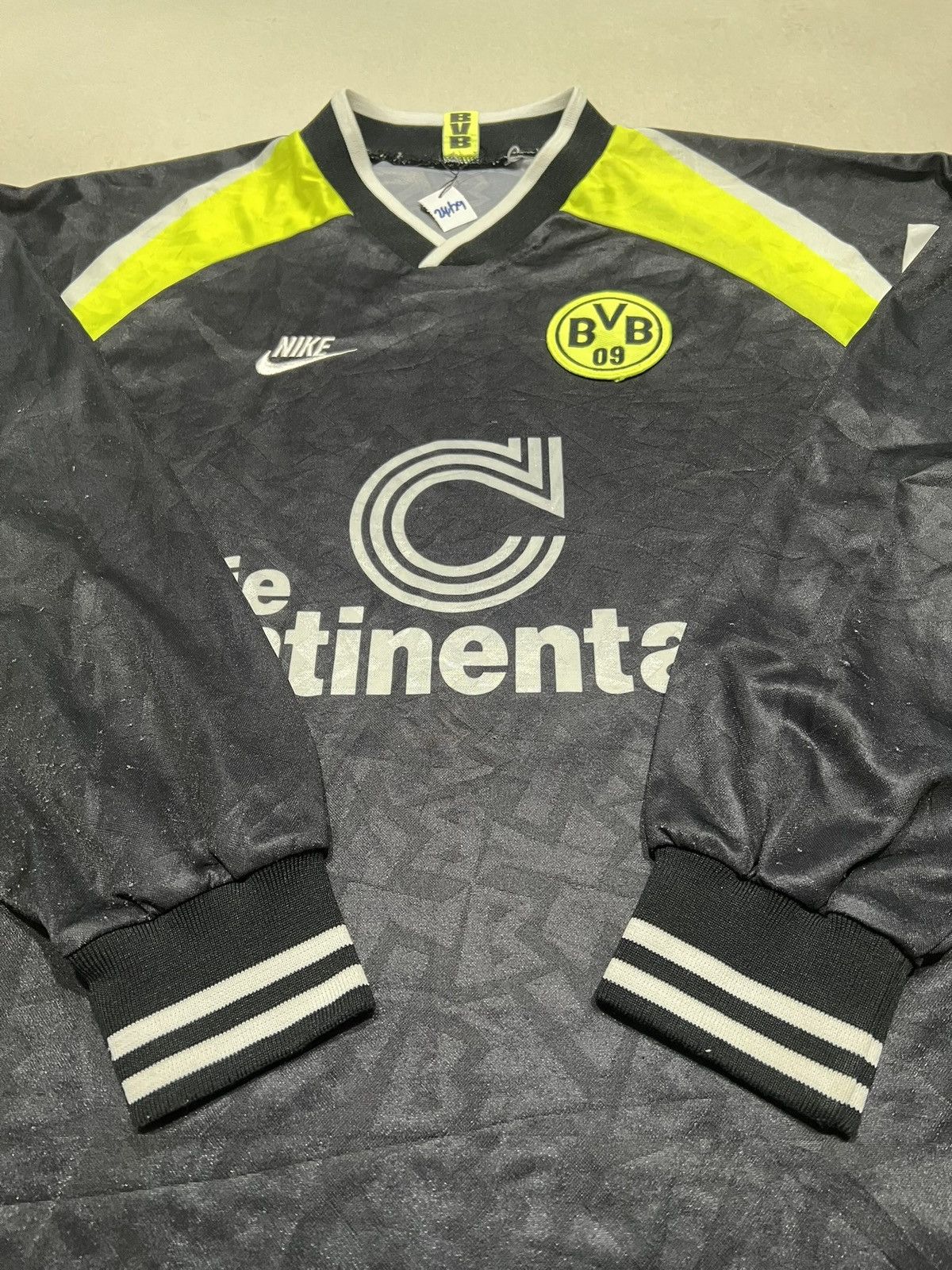 Nike Borussia Dortmund 1995/1996 Nike Away Longsleeve Jersey Size US XL / EU 56 / 4 - 4 Thumbnail