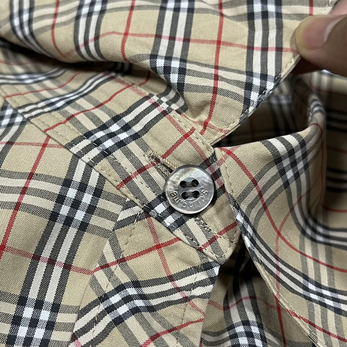Burberry × Vintage Vintage Burberrys Nova Check button up shirt Size M / US 6-8 / IT 42-44 - 10 Thumbnail