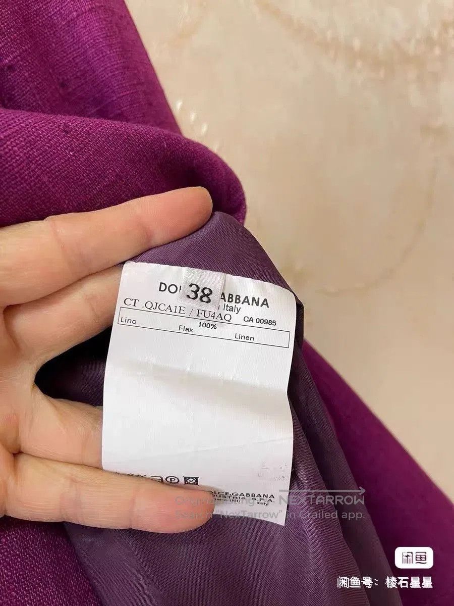 Dolce & Gabbana DG Runway Linen Trench Coat. Size S / US 4 / IT 40 - 3 Thumbnail