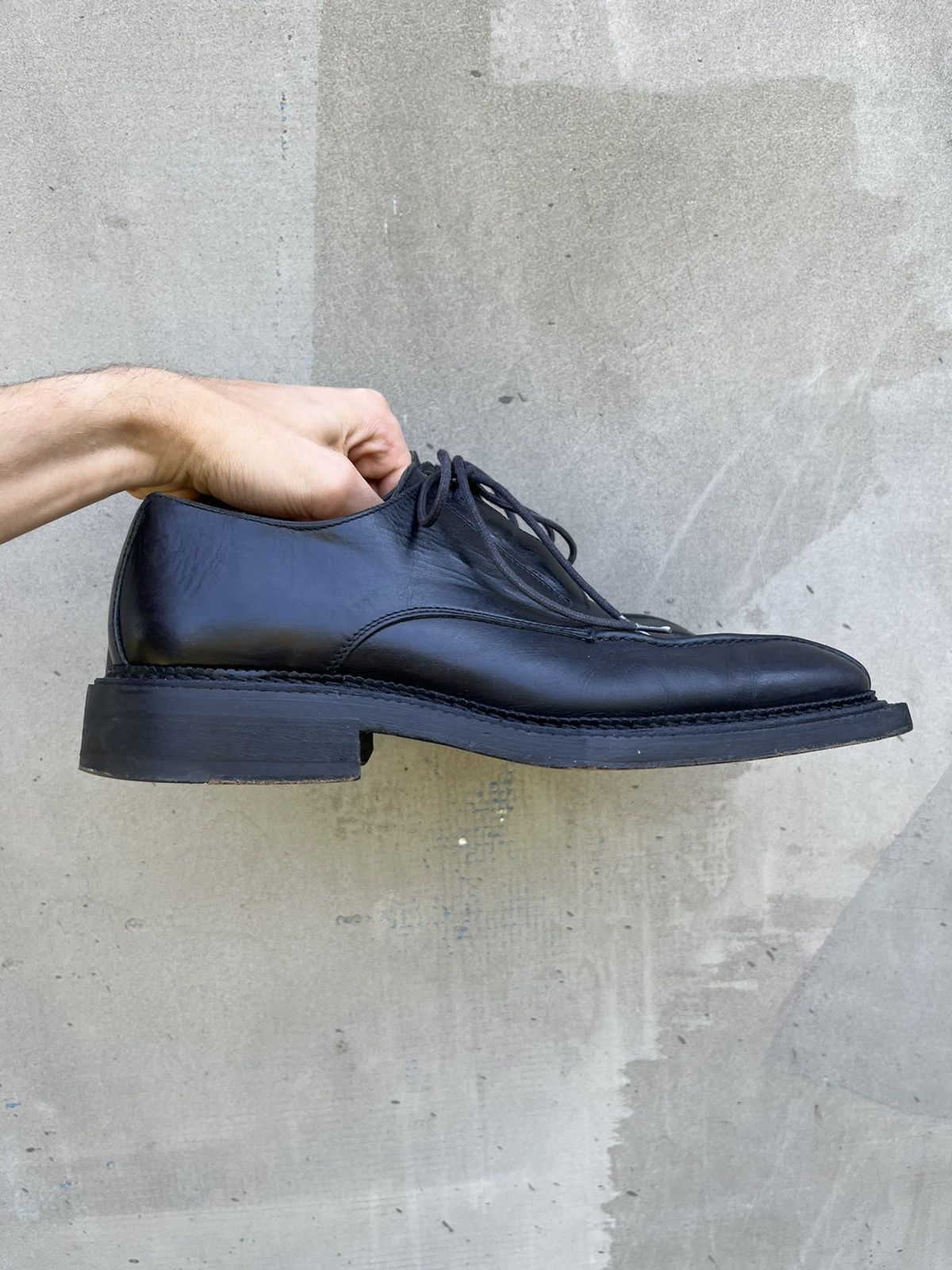 Other Avant Garde Square Sole Balenciaga Style Leather Shoes Opium Size US 10 / EU 43 - 5 Thumbnail