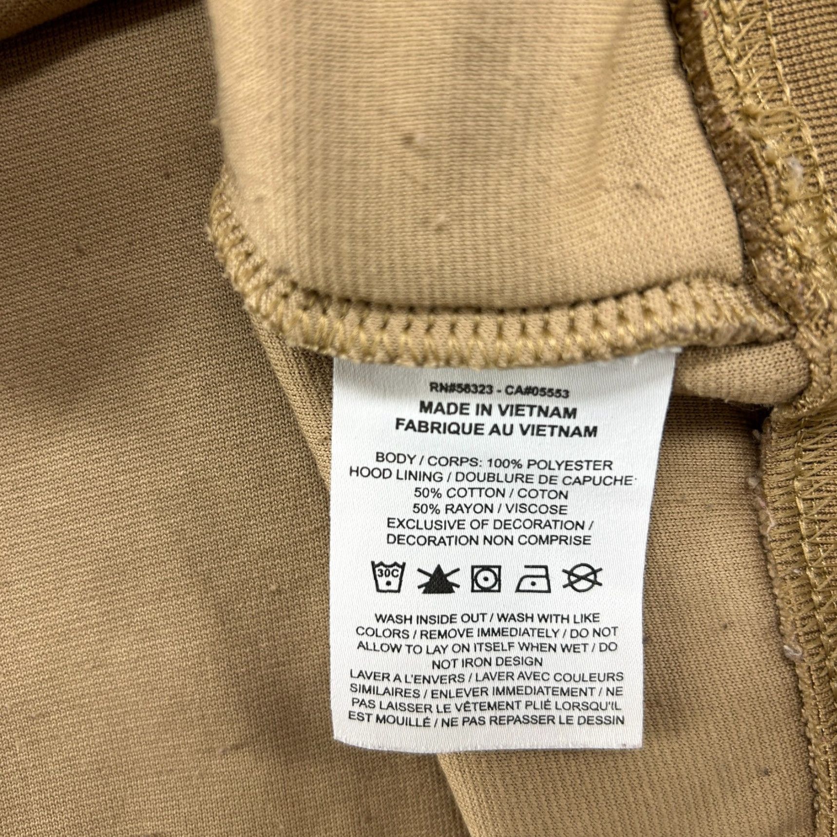 Nike Nike Hoodie Women S Small Brown Tan Pullover Sherpa Fleece Center Swoosh Polyester Cotton Lining Size S / US 4 / IT 40 - 5 Thumbnail
