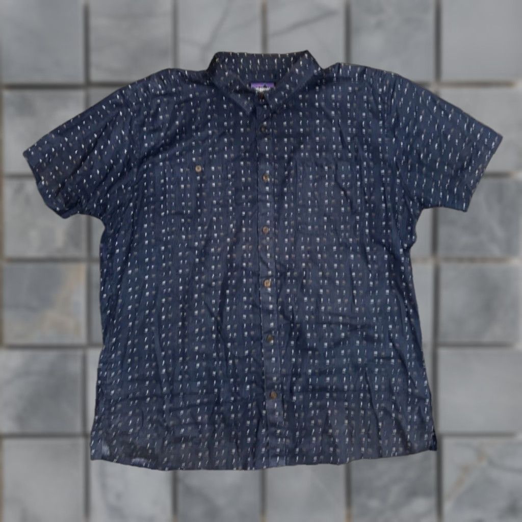 Patagonia Patagonia Shirt Blue 2XL Short Sleeve Double Pocket Button-Up Dog Print Mens Vintage No Size US XXL / EU 58 / 5 - 1 Thumbnail