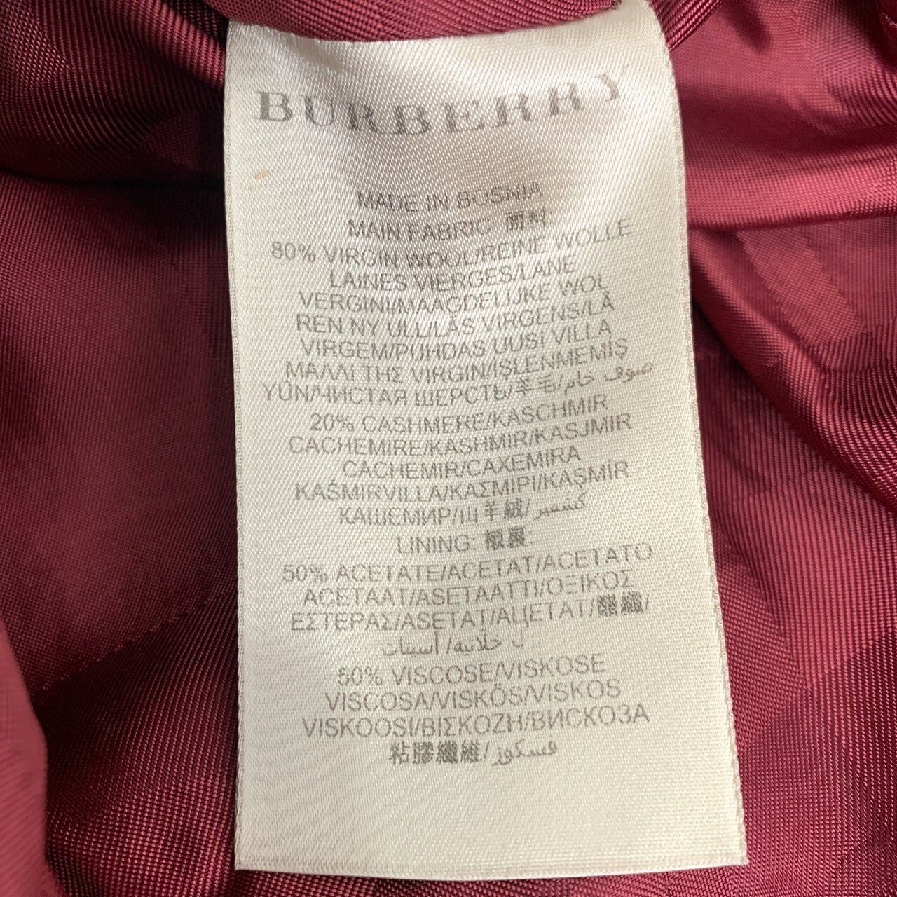 Burberry Burberry Double-Breasted Wool & Cashmere Belted Coat, Size 3 Size XS / US 0-2 / IT 36-38 - 5 Thumbnail