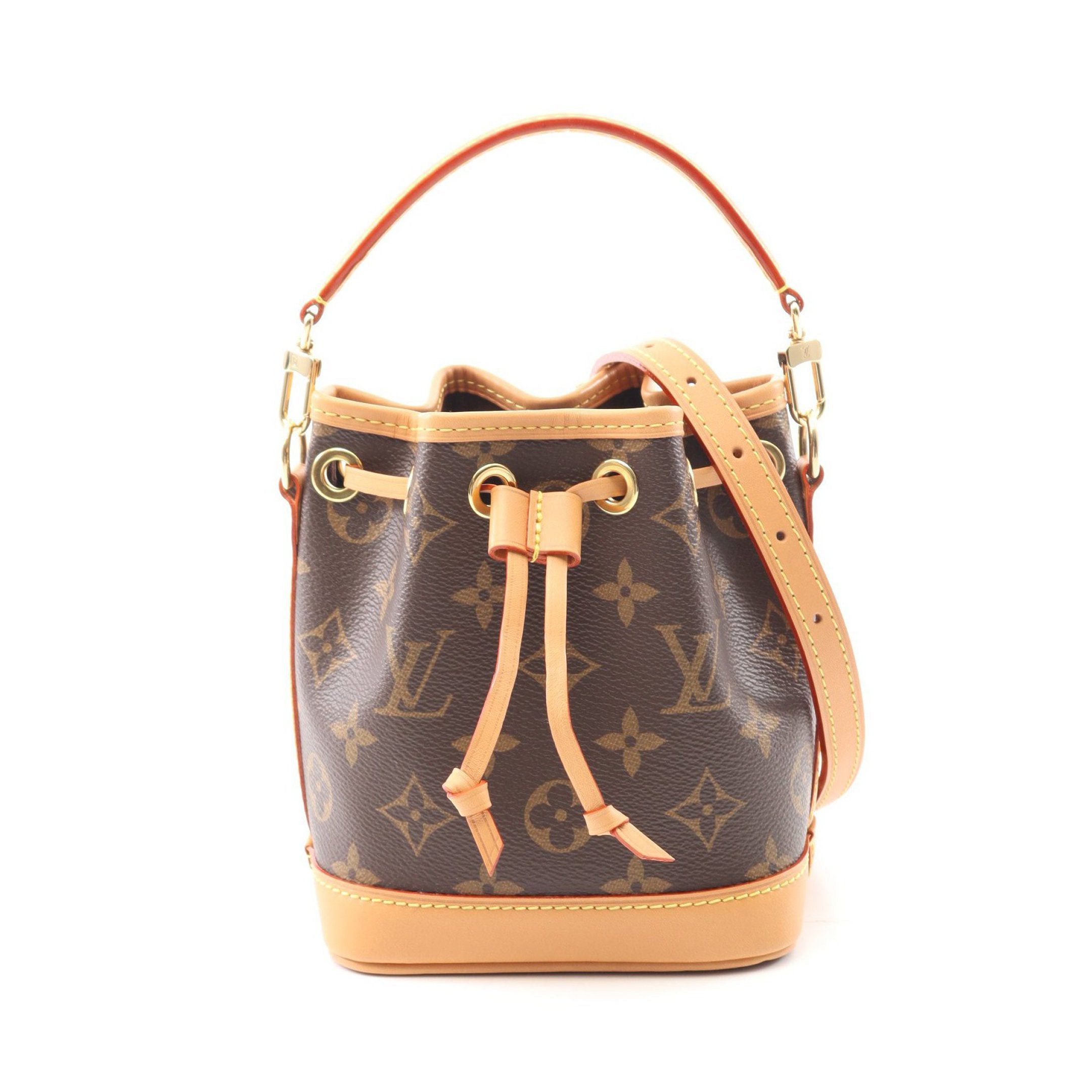 Louis Vuitton Louis Vuitton Nano Noe Monogram Handbag Leather Brown Size ONE SIZE - 1 Thumbnail