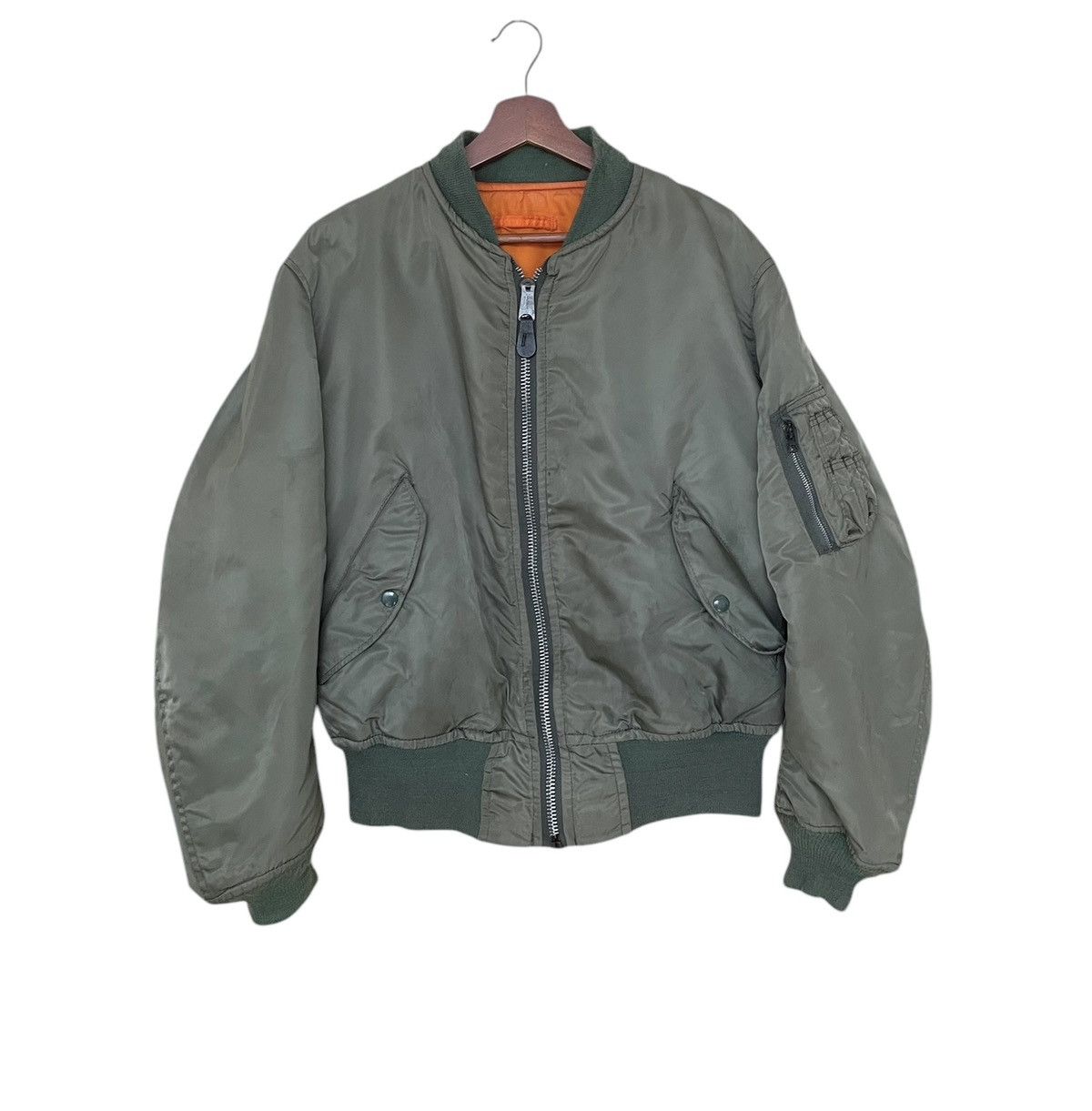 Vintage Vintage USAF MA-1 Fly Jacket 1980s Size US L / EU 52-54 / 3 - 1 Thumbnail
