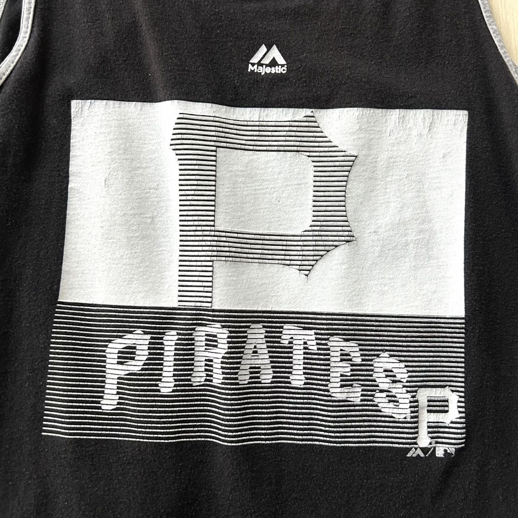 MLB Pittsburgh Pirates Shirt Mens Medium Black MLB Majestic Tank Top Size US M / EU 48-50 / 2 - 2 Thumbnail