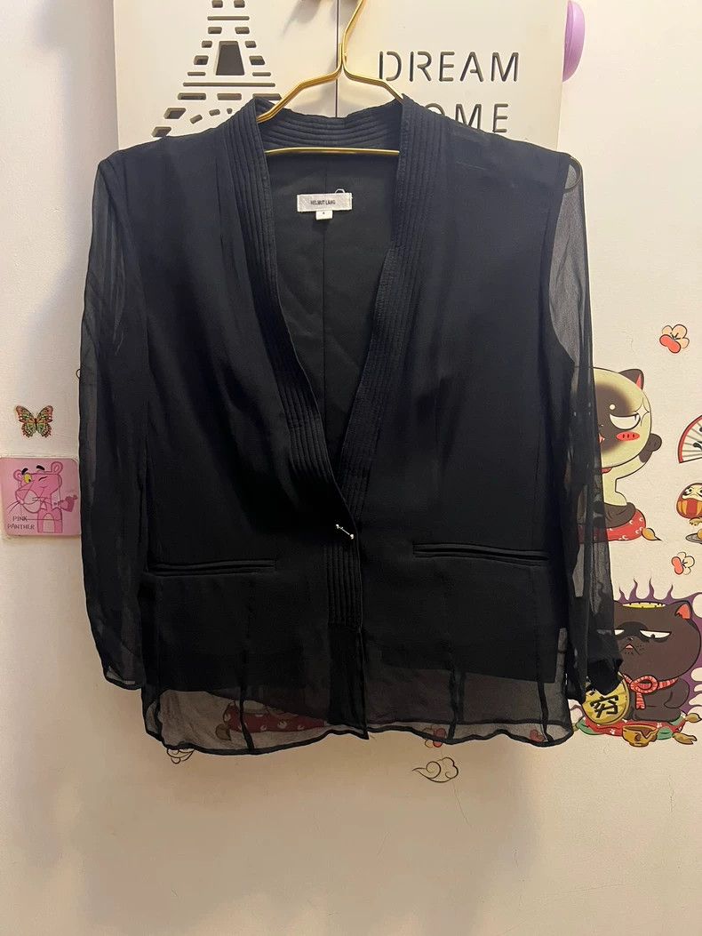 Helmut Lang Helmut Lang Silk Long Sleeve Blazer- dmc Size US M / EU 48-50 / 2 - 1 Thumbnail