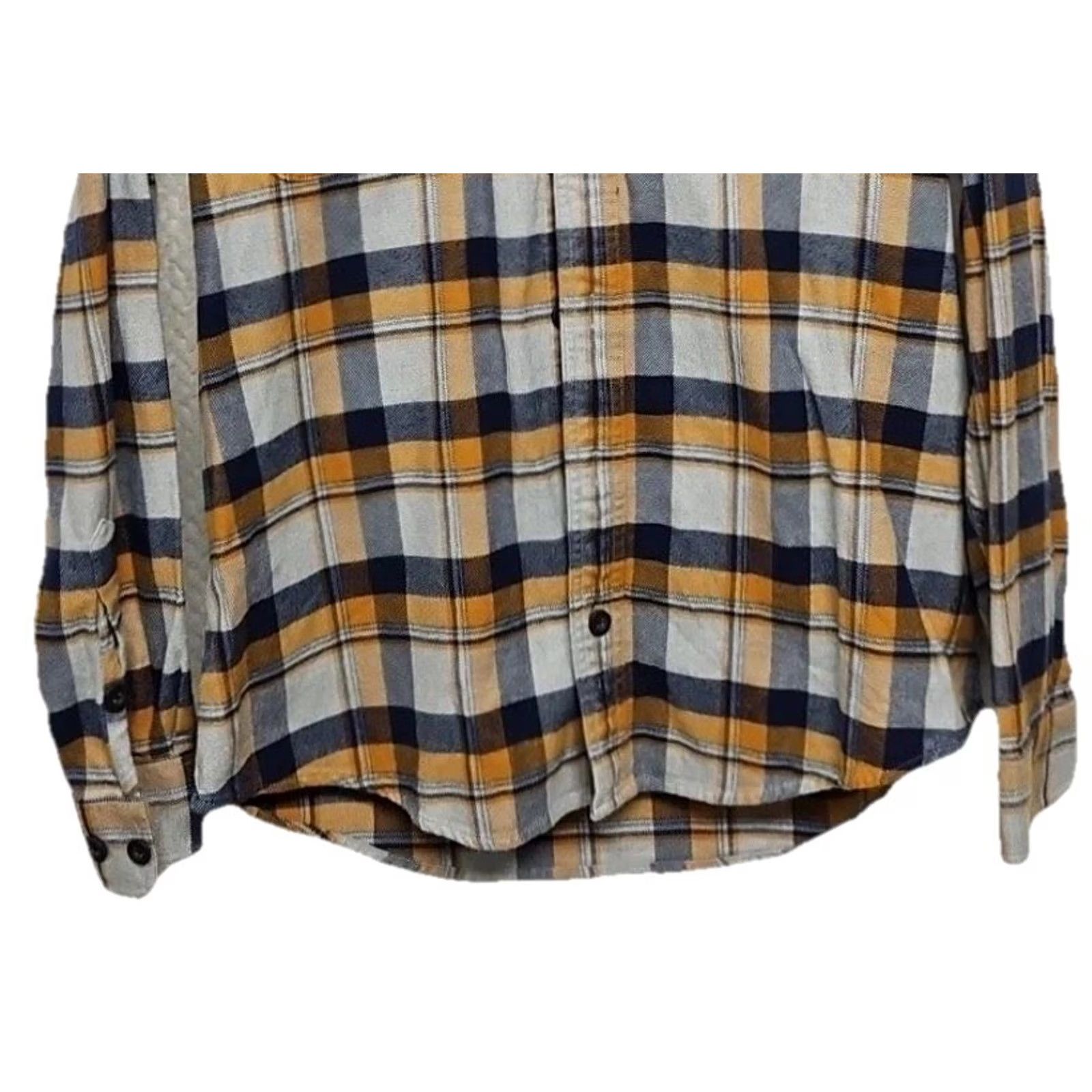Orvis Orvis Plaid Flannel Shirt Men’s Medium Button-Up Long Sleeve Yellow Blue Multicolor Regular Fit Size US M / EU 48-50 / 2 - 4 Thumbnail