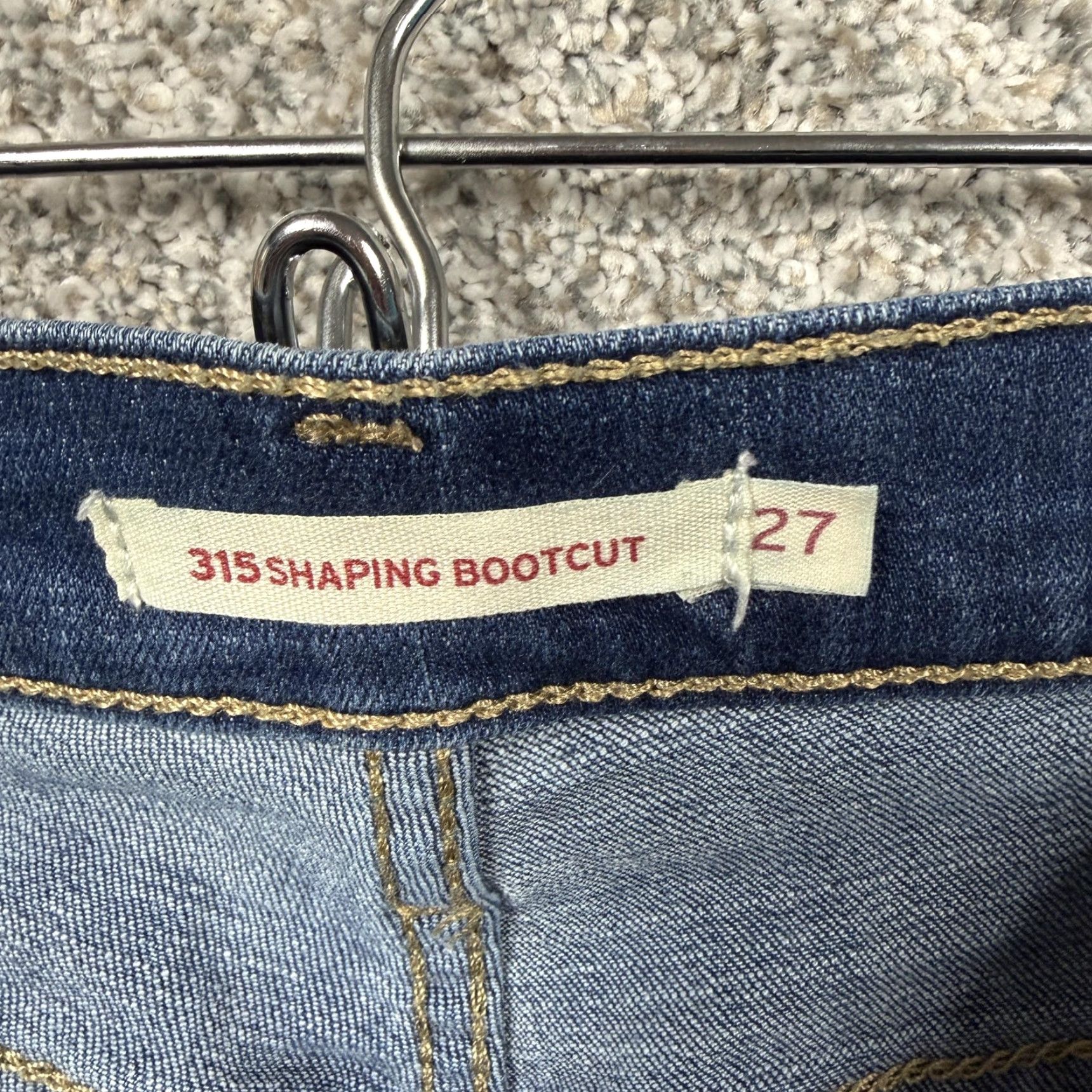 Levi's Levi's Jeans Womens 315 Shaping Bootcut Denim Blue 28in Inseam 27 28x28 Stretch Pocket Regular Size Size 27" / US 4 / IT 40 - 7 Thumbnail