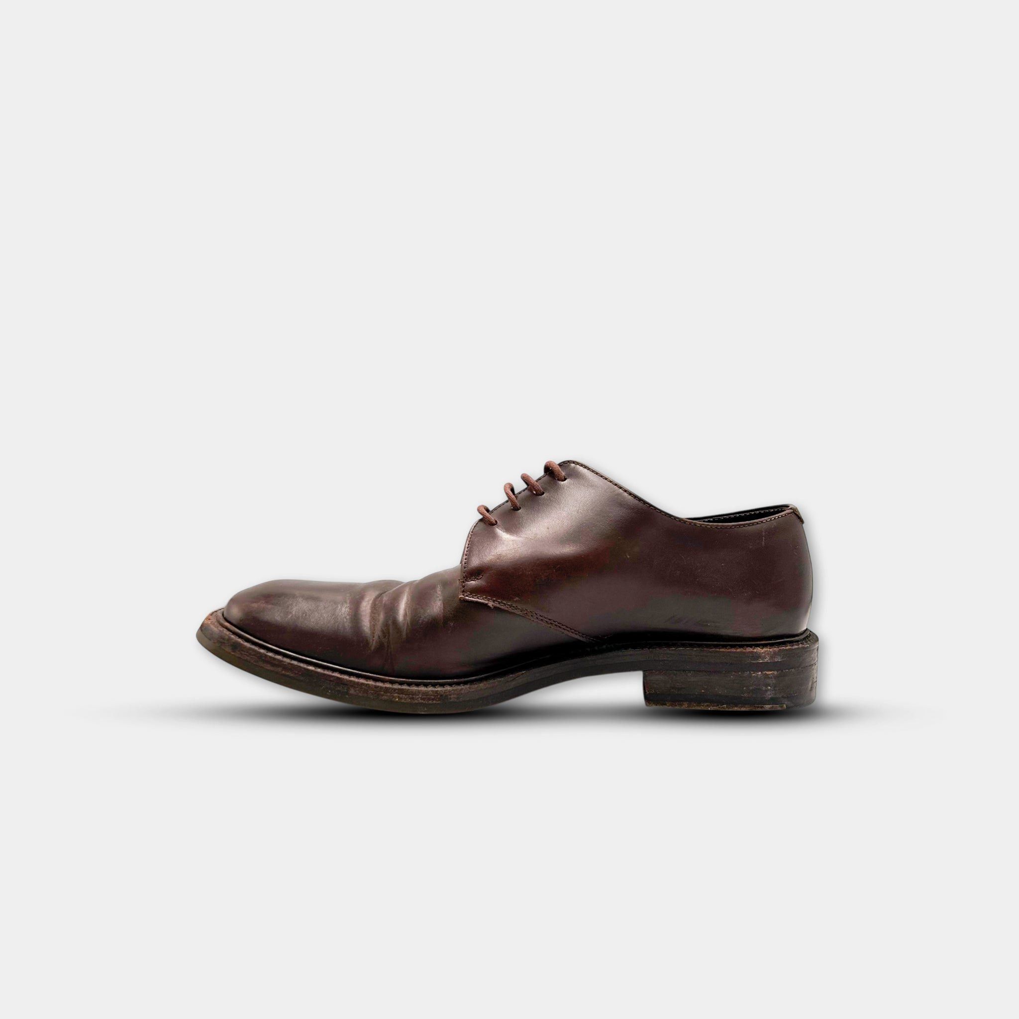 Prada Prada Vintage Square-Toe Leather Derby Shoes Size US 10.5 / EU 43-44 - 5 Thumbnail