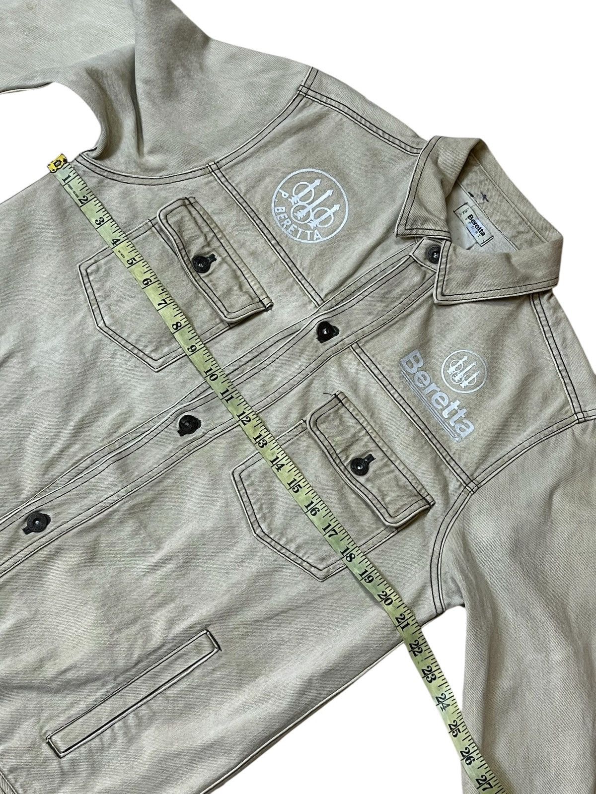 Beretta VINTAGE BERETTA BIG PRINTED TRUCKER DENIM JACKET Size US M / EU 48-50 / 2 - 14 Thumbnail