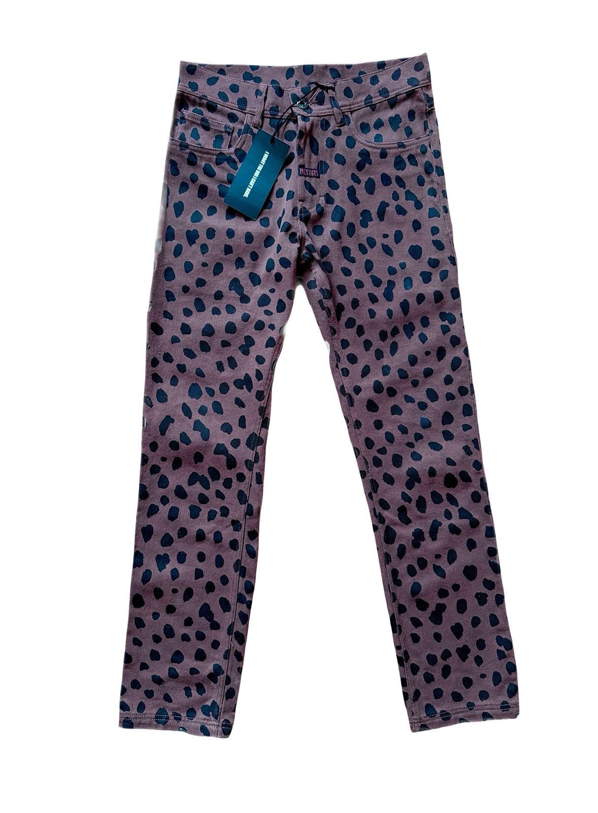 Japanese Brand Leopard Print Skinny Jeans Gyaruo Style Size US 28 / EU 44 - 1 Thumbnail