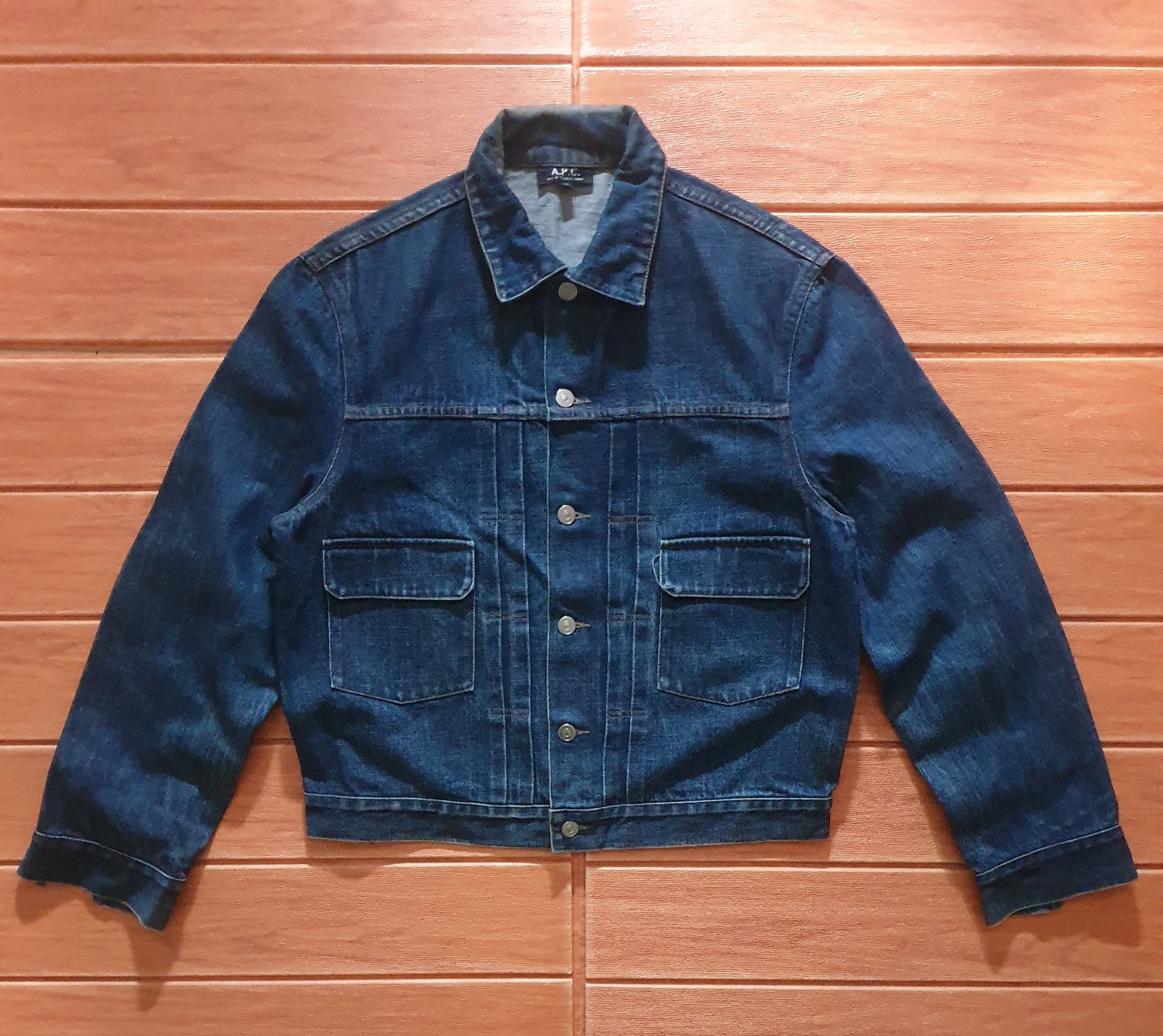 Apc selvedge denim jacket shop