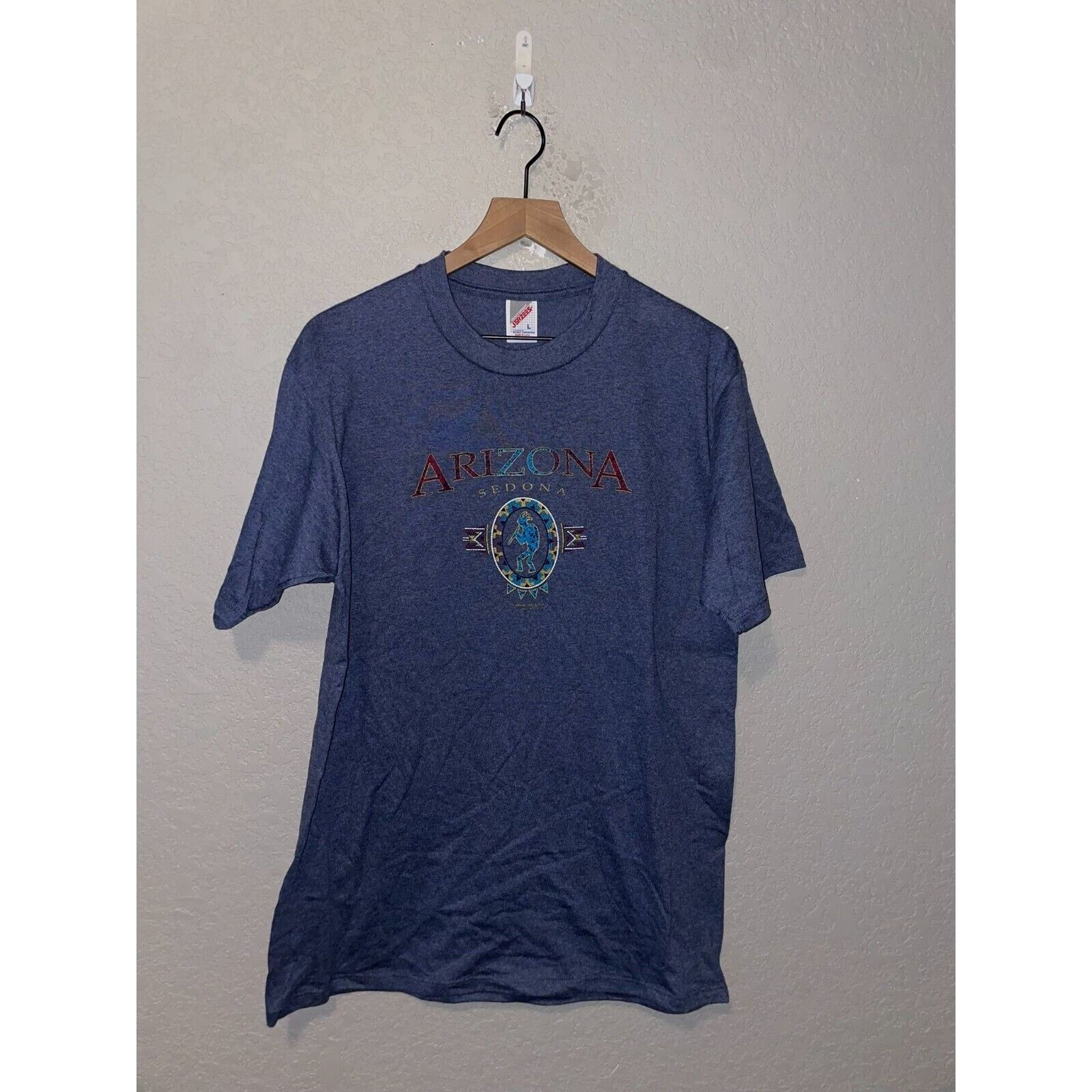 Jerzees Vintage Kokopelli Shirt Arizona Sedona AZ Aborginal Tee 90s Size US L / EU 52-54 / 3 - 1 Thumbnail