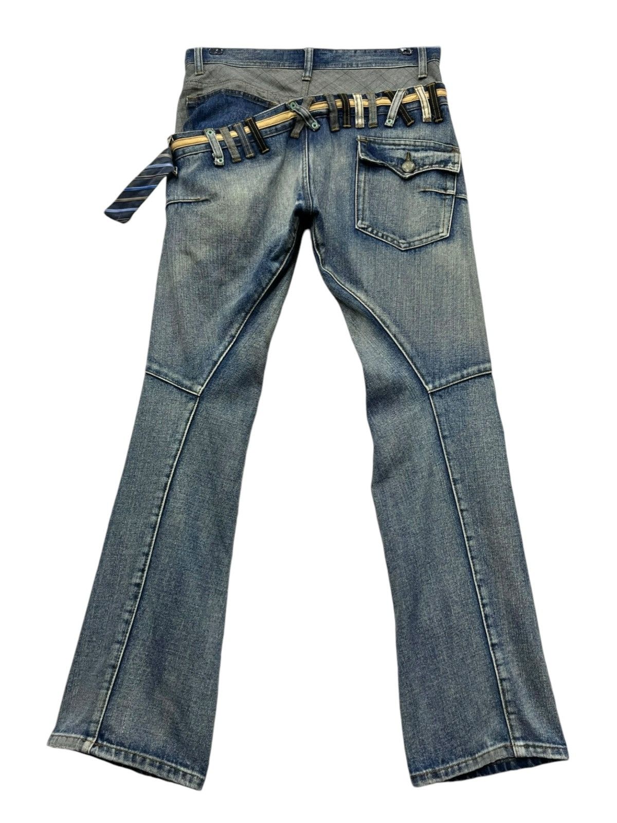 Breath & Stone BREATHMINT Grunge Double Waist Slanted Mudwash Exotic Denim Size US 31 - 2 Thumbnail
