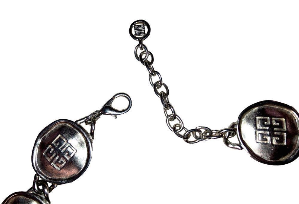 Givenchy Givenchy Silver Plated Monogram Coin Eternity Necklace Size ONE SIZE - 4 Thumbnail
