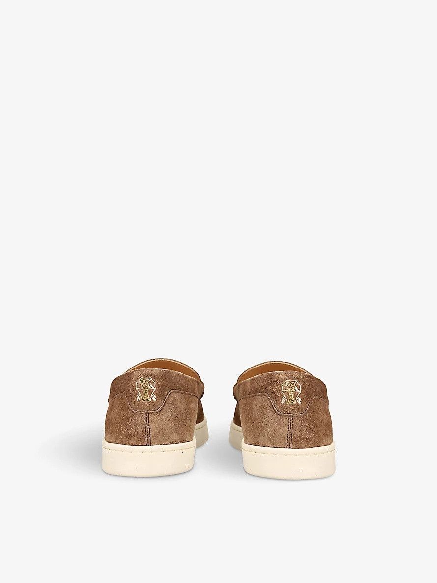Brunello Cucinelli o1w1db10125 Loafers Sneakers in Brown Size US 8 / EU 41 - 4 Thumbnail