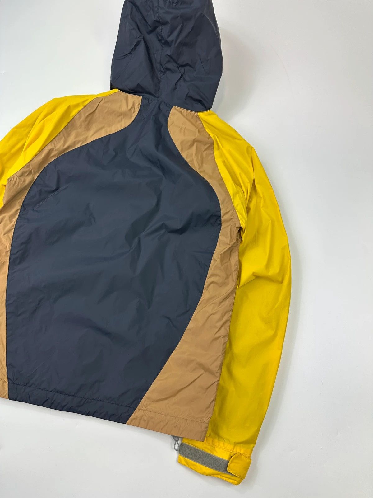 Comme des Garcons CDG Shirt SS2009 Yellow & Blue Block Nylon Hooded Jacket Size US S / EU 44-46 / 1 - 11 Thumbnail