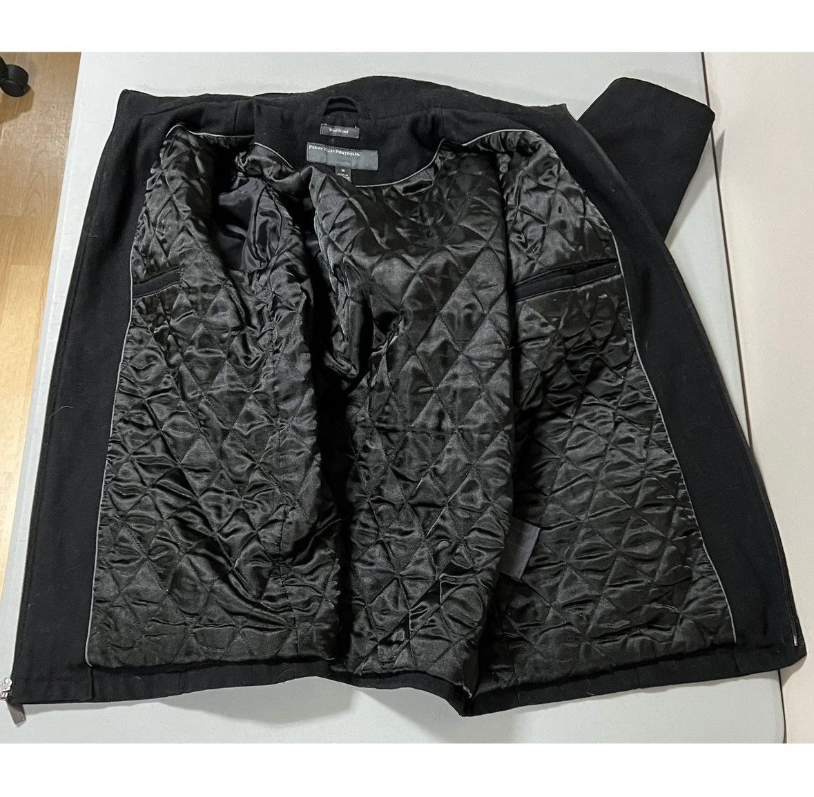 Perry Ellis Perry Ellis Black Wool Peacoat Winter Jacket Outwear Size M Size US M / EU 48-50 / 2 - 9 Thumbnail