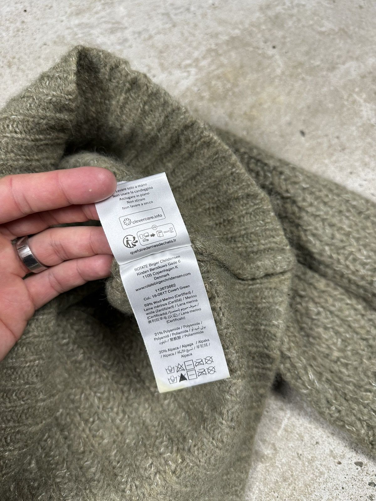 ROTATE Rotate Birger Christensen Knit Wool Big Logo Cropped Jumper Size M / US 6-8 / IT 42-44 - 8 Thumbnail
