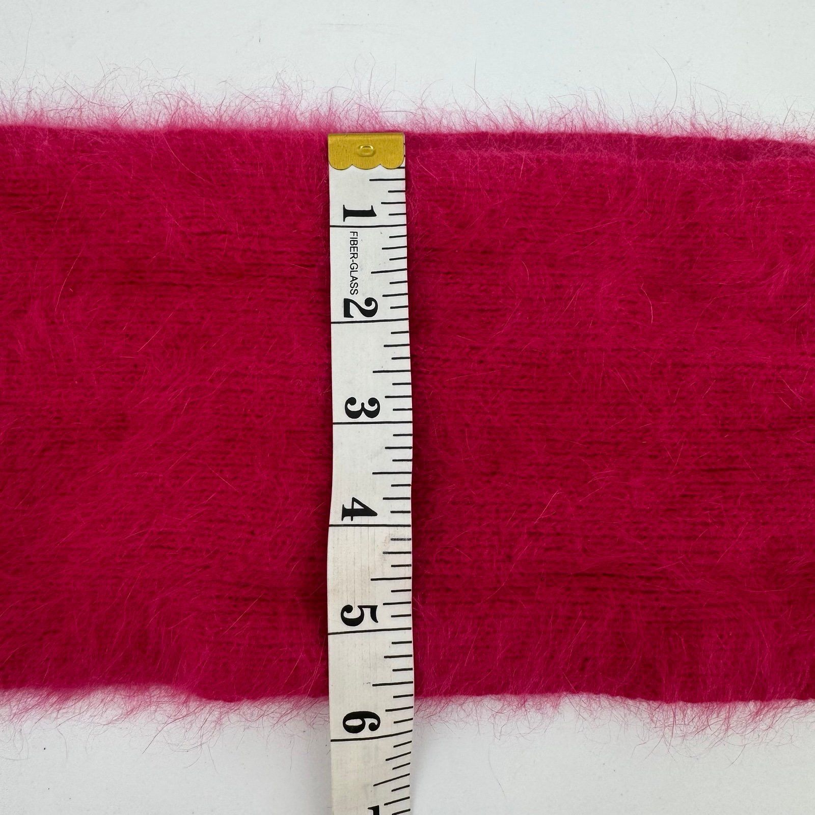 Other Pink Rabbit Hair Angora & Wool Blend Scarf With Fringe Very Size ONE SIZE - 4 Thumbnail