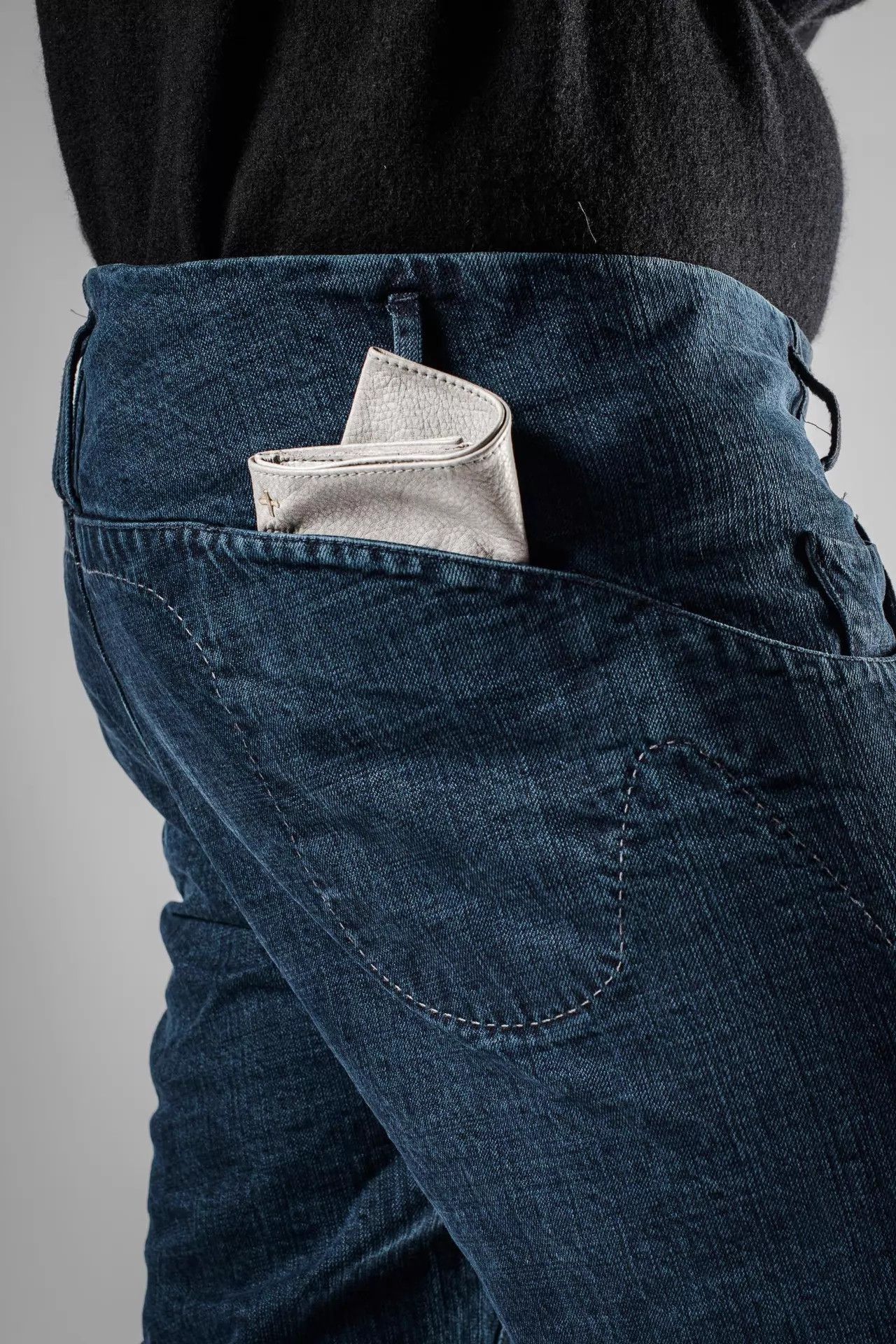 Ma+ M.A+ Maurizio Amadei Rare Elephant Gray Distressed Leather Wallet Size ONE SIZE - 2 Thumbnail