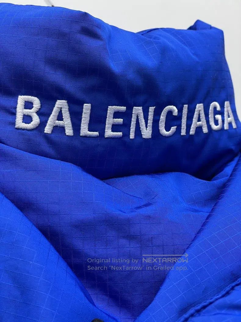 Other Balenciaga Blue Cotton Filled Jacket Size XXS / US 00 / IT 34 - 3 Thumbnail