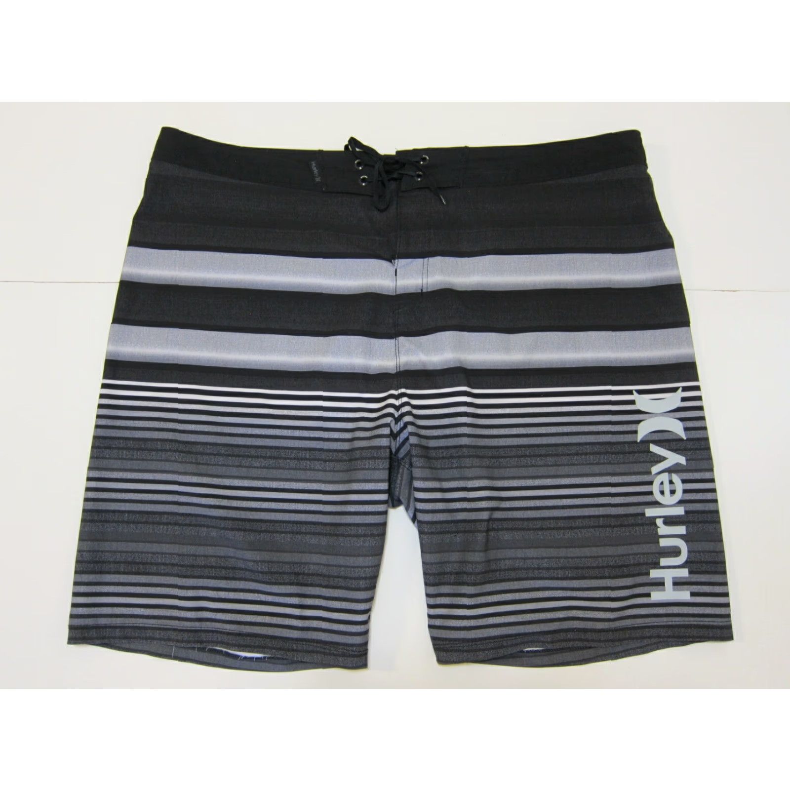 Hurley Hurley Phantom Black Grey Stripe Stretch Swim Board Shorts Men 38 Size US 38 / EU 54 - 5 Thumbnail