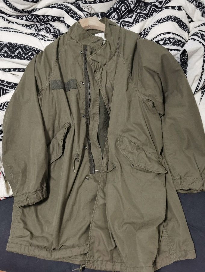 Image of Visvim 19Ss Six Five Fishtail Trench Coat in Green, Men's (Size Small)