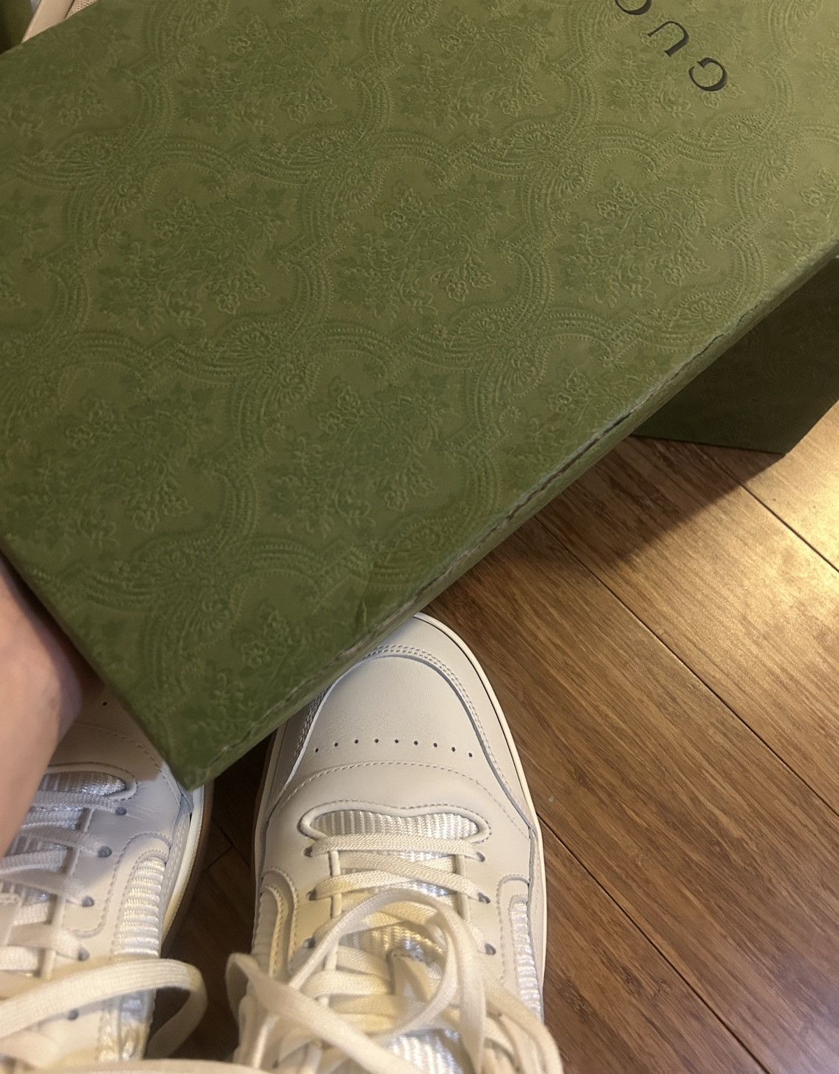 Gucci Gucci MAC80 Low Top Leather Skateboard Sneakers Size US 10.5 / IT 40.5 - 10 Thumbnail