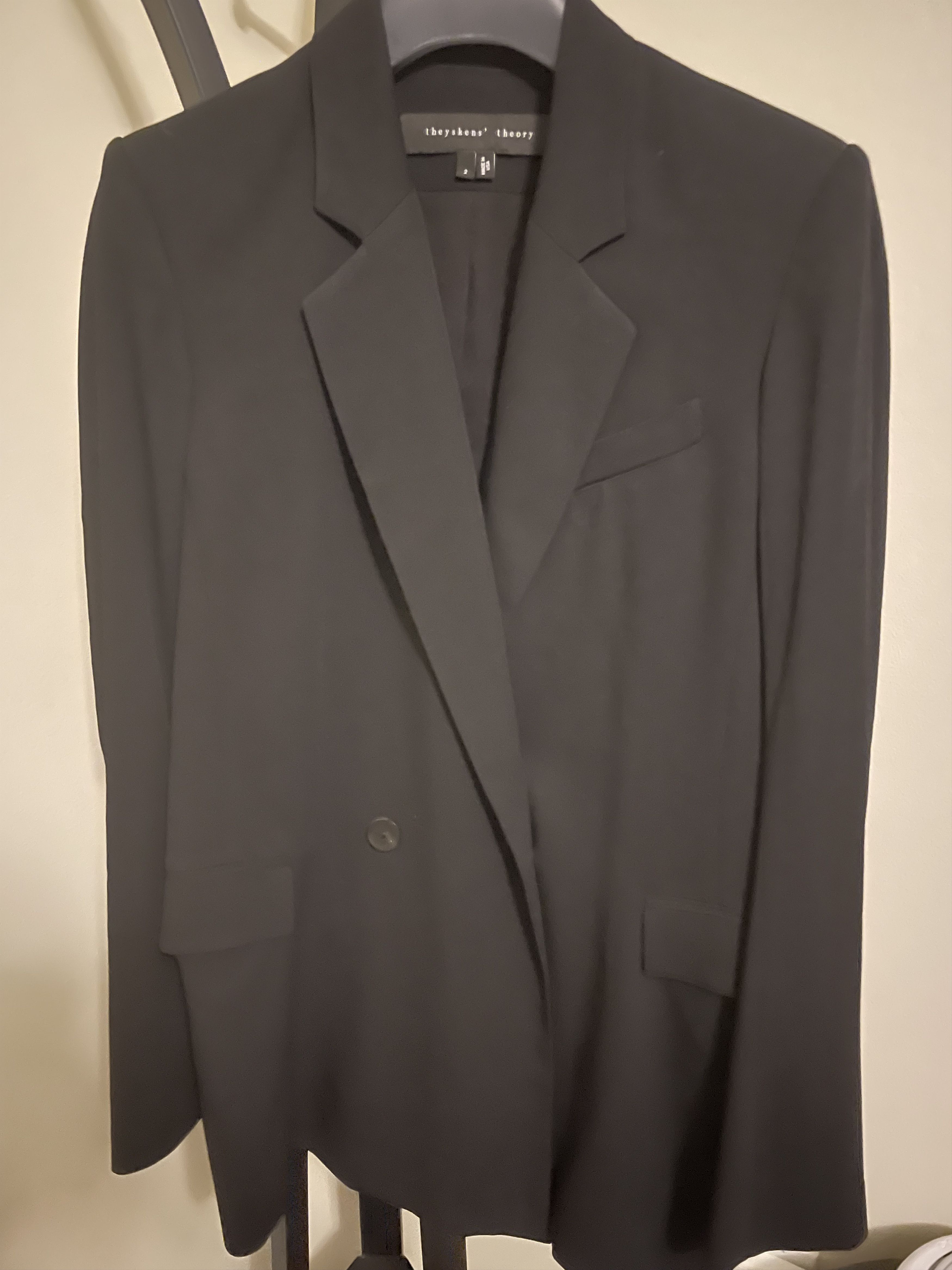 Olivier Theyskens × Theory Theysken's Theory Black Blazer - Like New Size XS / US 0-2 / IT 36-38 - 2 Thumbnail