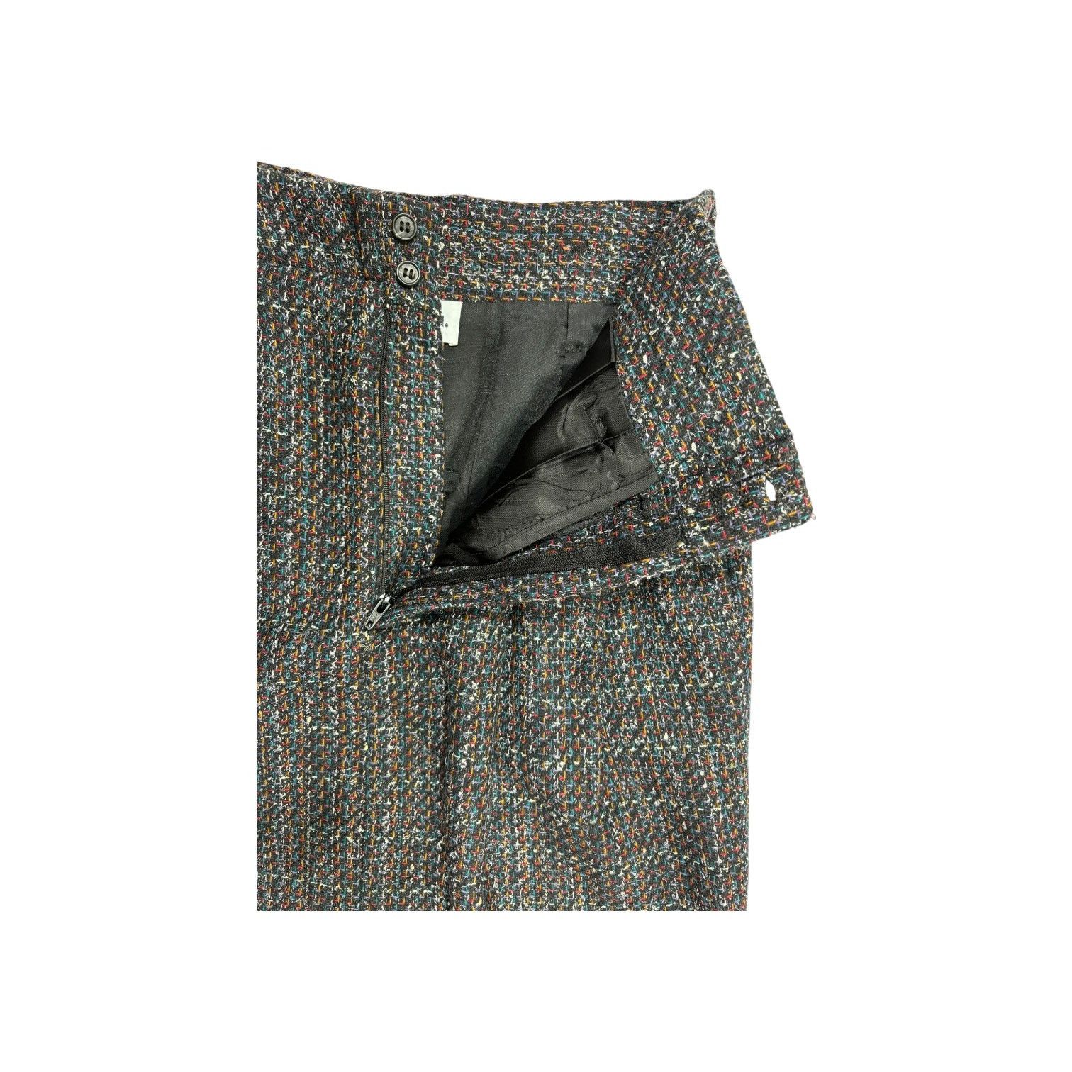 Other Vintage Tweed Belted Wool Pencil Skirt Women 12 David N. Size 34" / US 12 / IT 48 - 7 Thumbnail