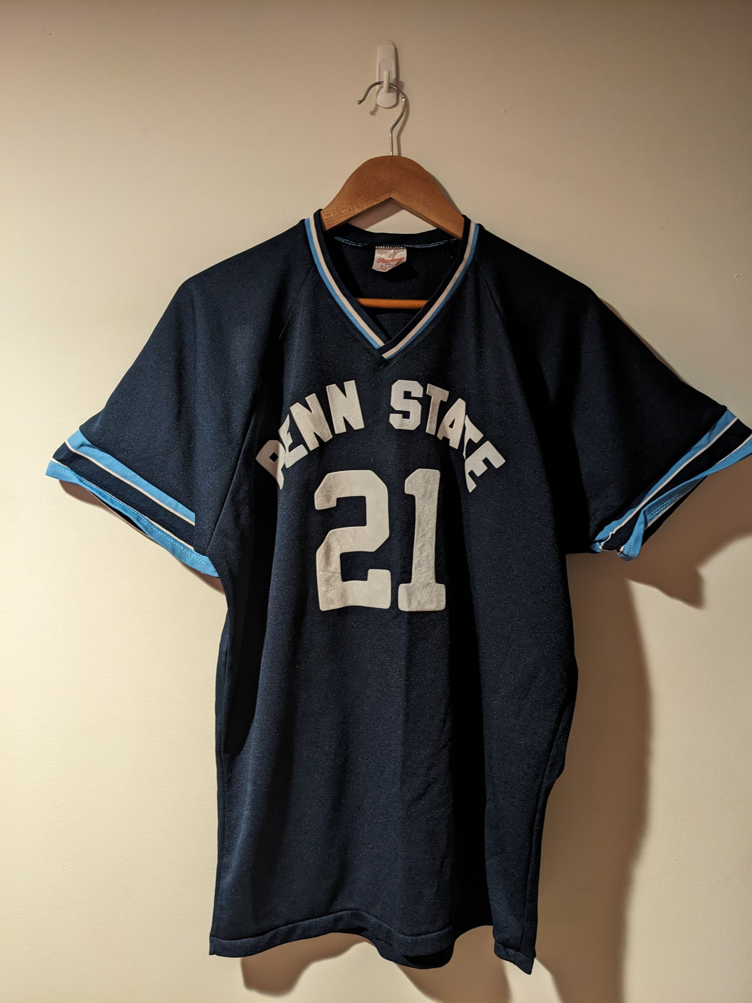 NCAA Vintage 80s Penn State Nittany Lion College Football Jersey Size US XL / EU 56 / 4 - 1 Thumbnail