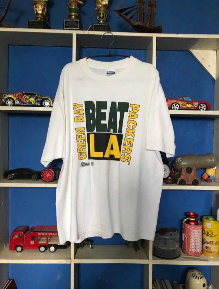 Hanes × Salem Sportswear × Vintage Early 90s Hanes x Salem Sportswear G Packers Vintage Tee Size US XXL / EU 58 / 5 - 1 Thumbnail