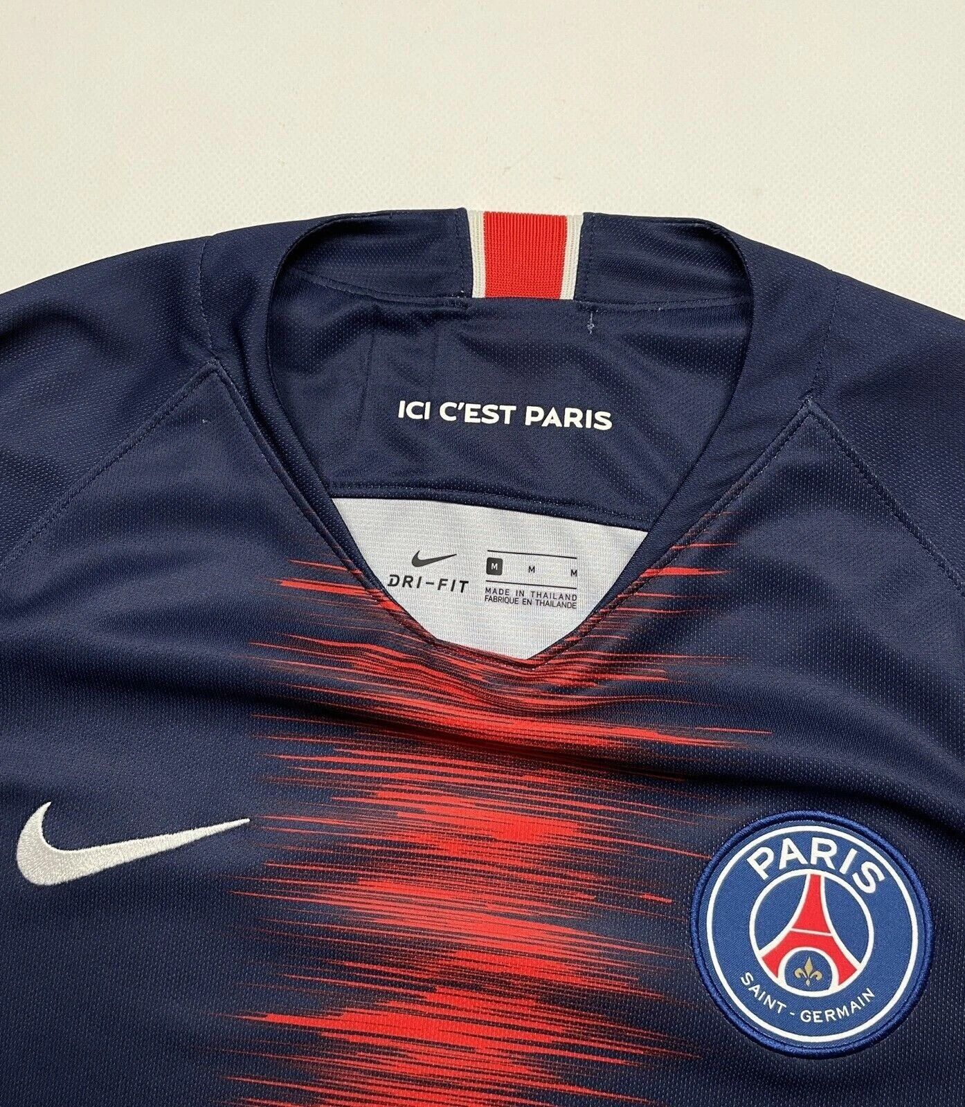 Nike FC PSG PARIS SAINT GERMAIN 2018 2019 HOME JERSEY SOCCER Size US M / EU 48-50 / 2 - 11 Thumbnail
