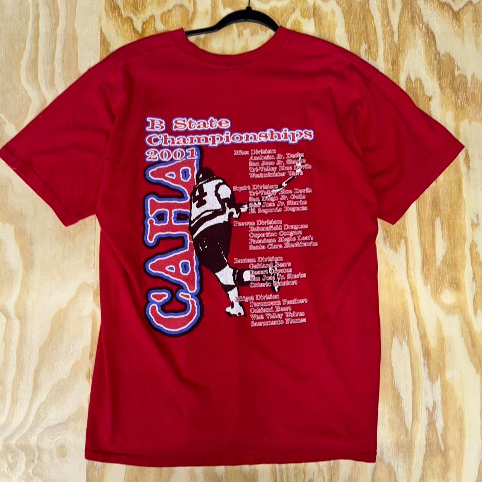 Gildan Large - Vintage y2k hockey championship t-shirt Size US L / EU 52-54 / 3 - 1 Thumbnail