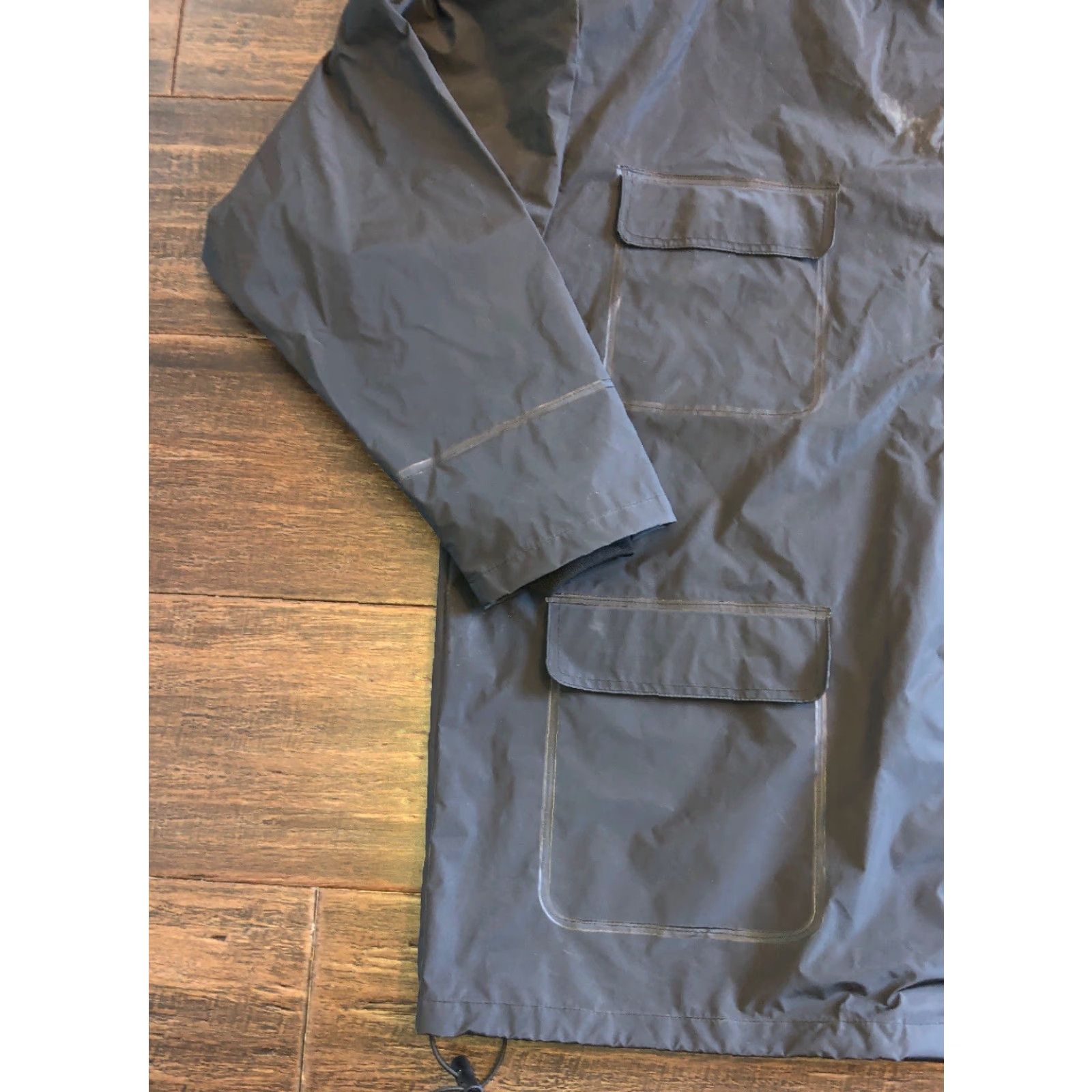 Olive LIVE HARD Jacket Size XXL Black Full Zip Hood Tuckable Mens Size US XXL / EU 58 / 5 - 3 Thumbnail