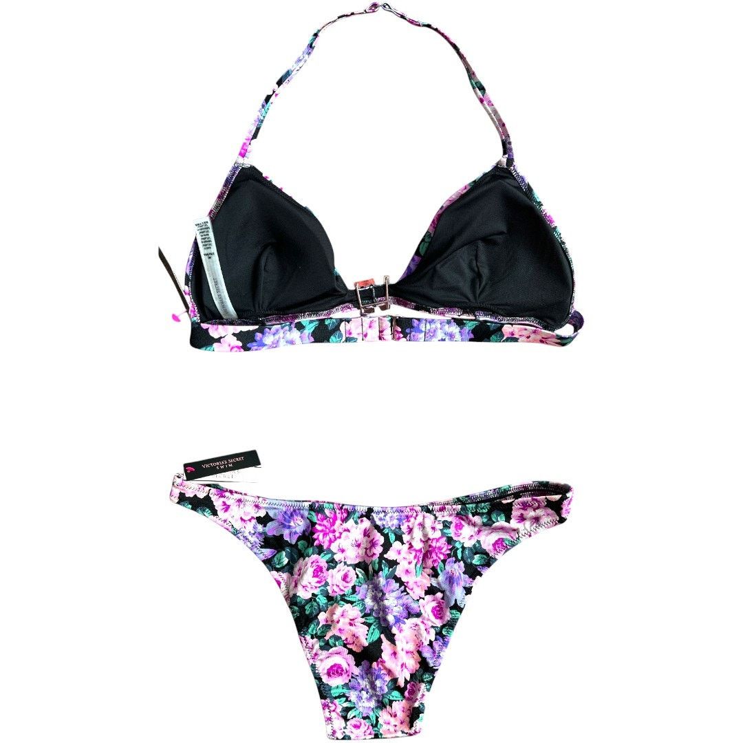 Victoria's Secret Victoria's Secret VS Shine Hardware Brazilian Bikini Set, M Size ONE SIZE - 3 Thumbnail