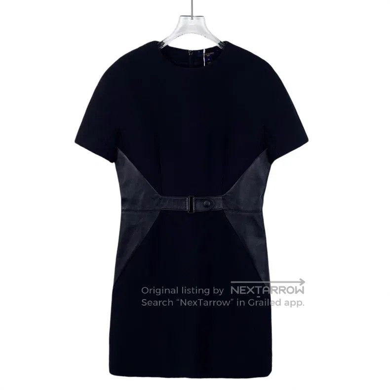Louis Vuitton Louis Vuitton Black wool patchwork crew neck short sleeve Size XS / US 0-2 / IT 36-38 - 1 Thumbnail