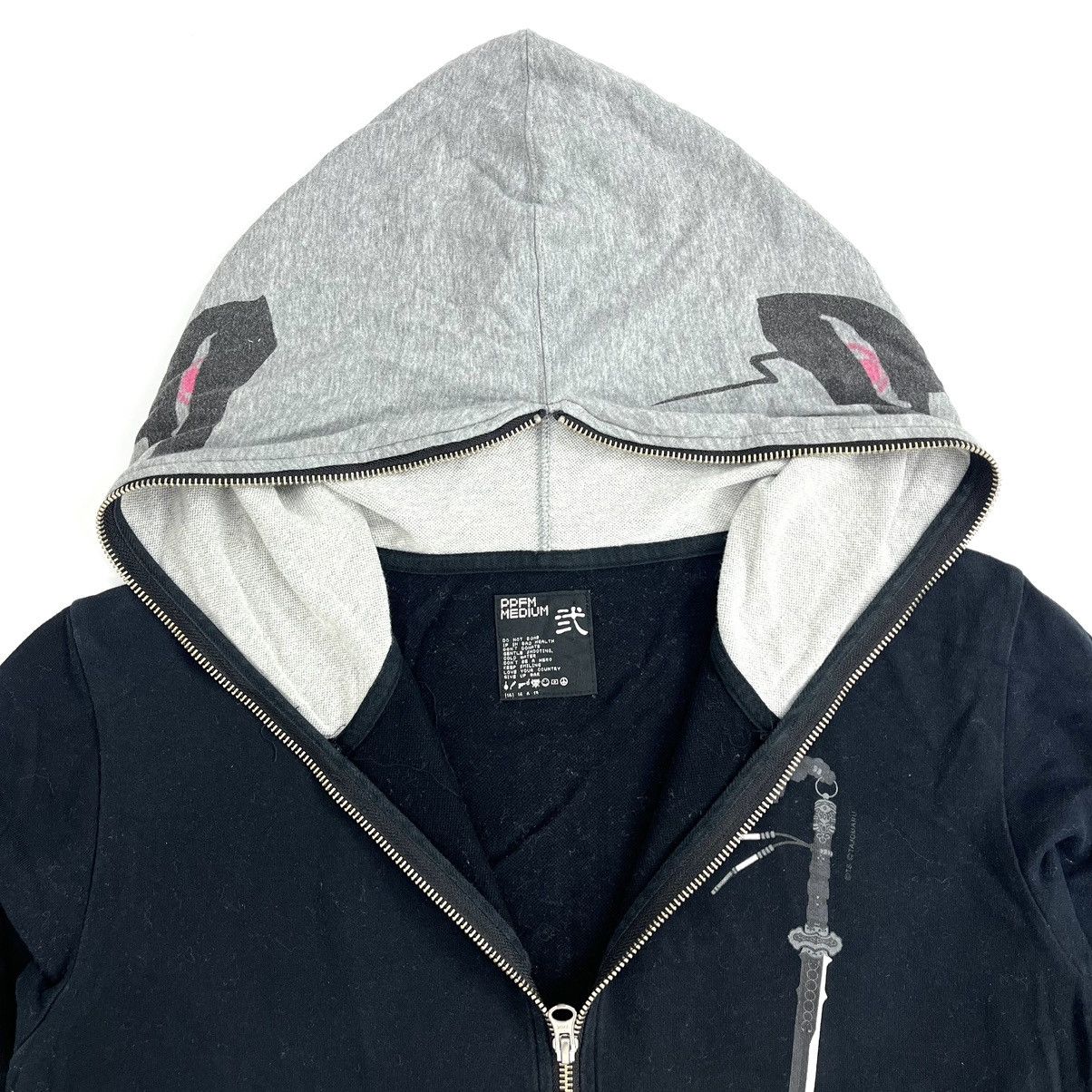 If Six Was Nine × Japanese Brand × PPFM Vintage PPFM x Tajomaru Poem Facemask Full Zip Hoodie Size US M / EU 48-50 / 2 - 11 Thumbnail