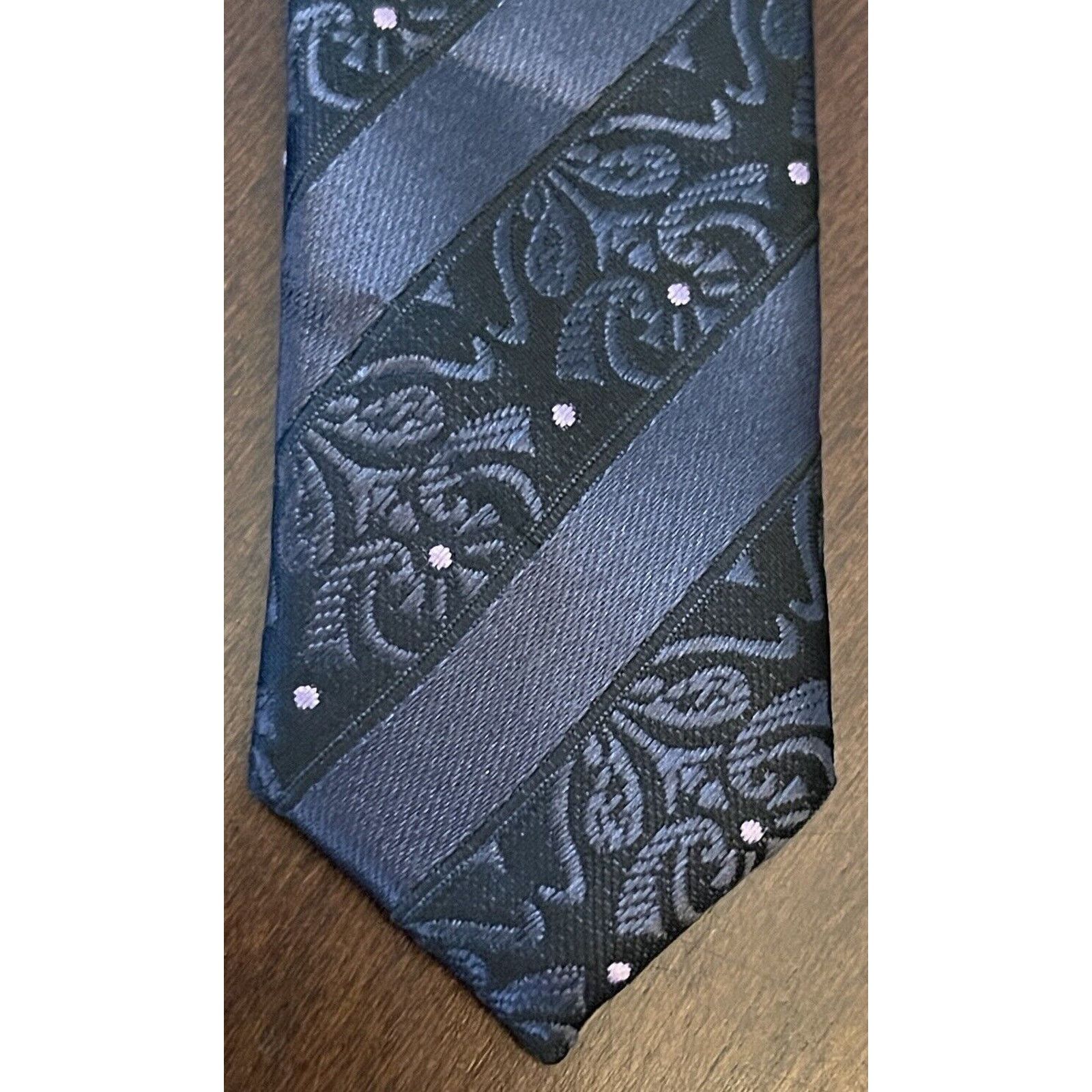 Other Twenty Dollar Tie Black Pink Hand Made 100% Silk Size ONE SIZE - 6 Thumbnail
