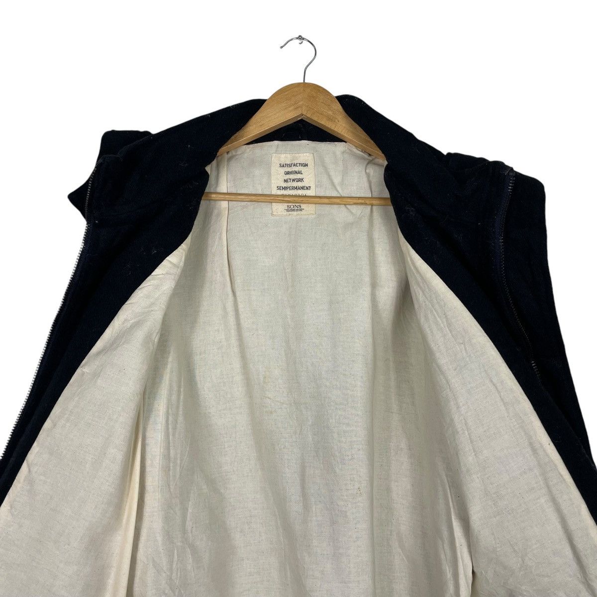 Designer × Issey Miyake × Japanese Brand 💥JPN SONS ARCHIVE TOGGLE HOODIE JACKET Size US M / EU 48-50 / 2 - 12 Thumbnail