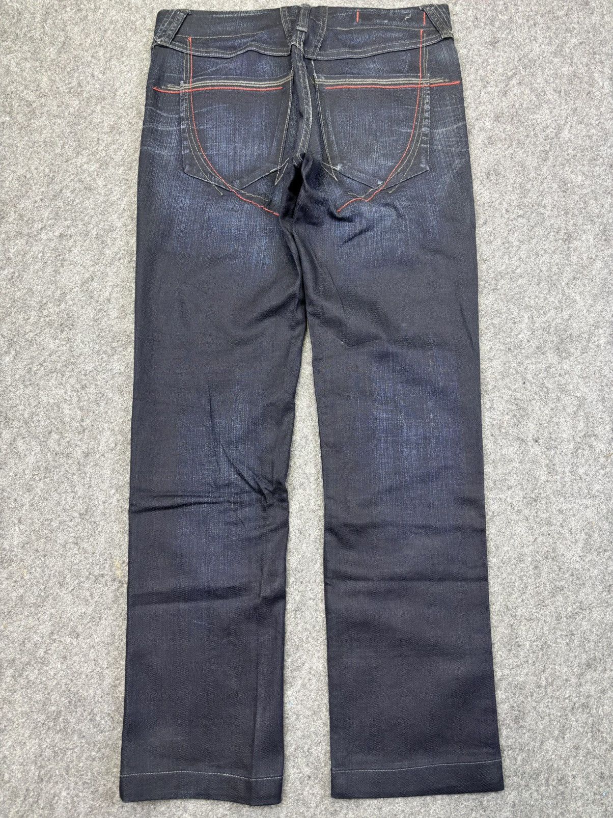 Marithe + Francois Girbaud MFG Stretchable Skinny Rare Dope Wax Indigo Denim F880 Size US 33 - 14 Thumbnail